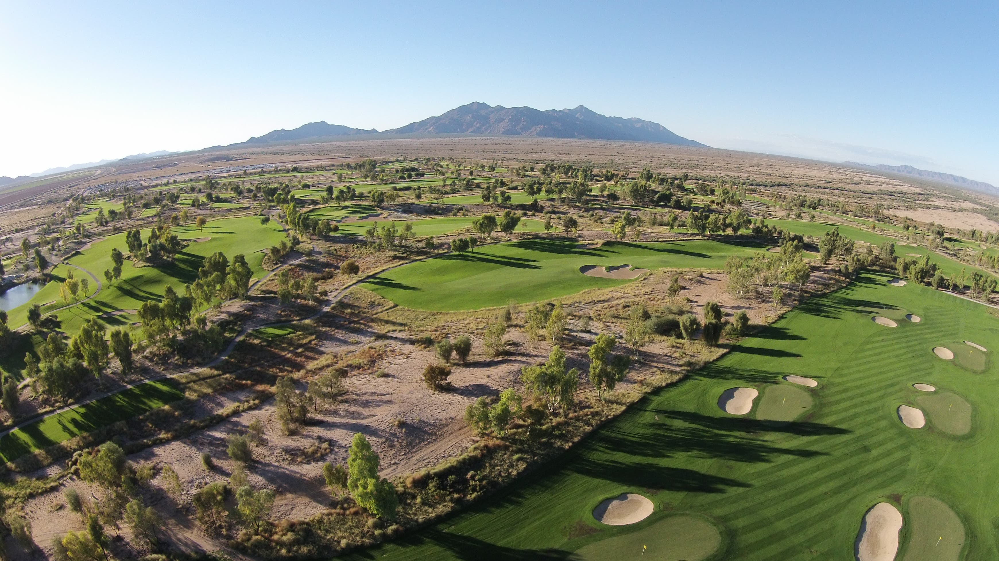 Landscape putting greens and fairway photo of the Ak-Chin Southern Dunes Golf Club golf course