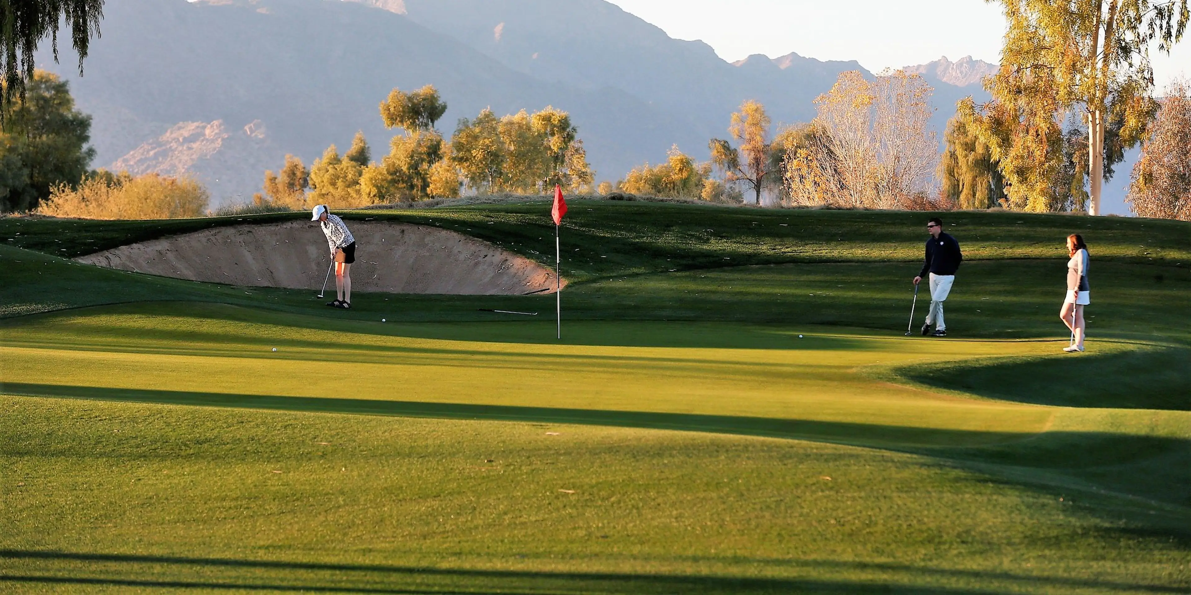 Landscape putting greens and fairway photo of the Ak-Chin Southern Dunes Golf Club golf course