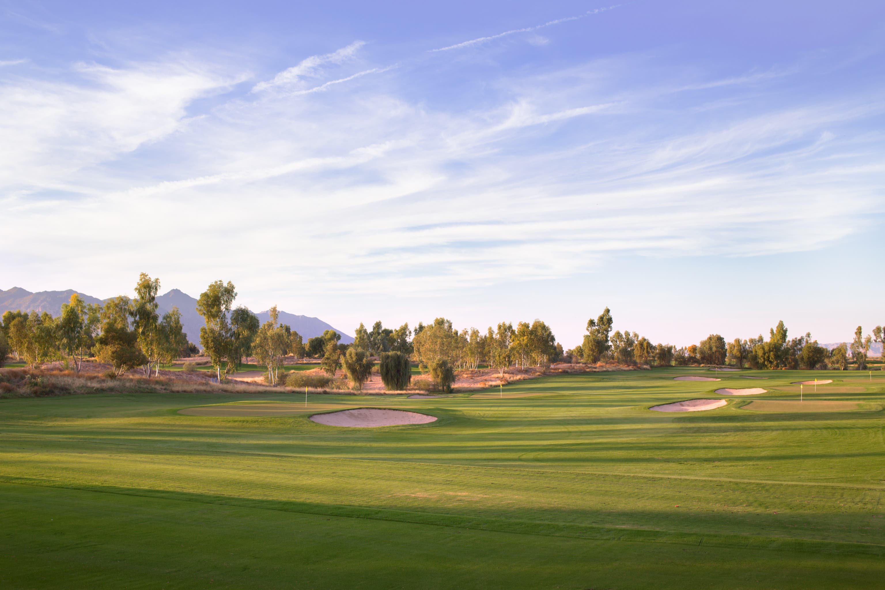 Landscape putting greens and fairway photo of the Ak-Chin Southern Dunes Golf Club golf course