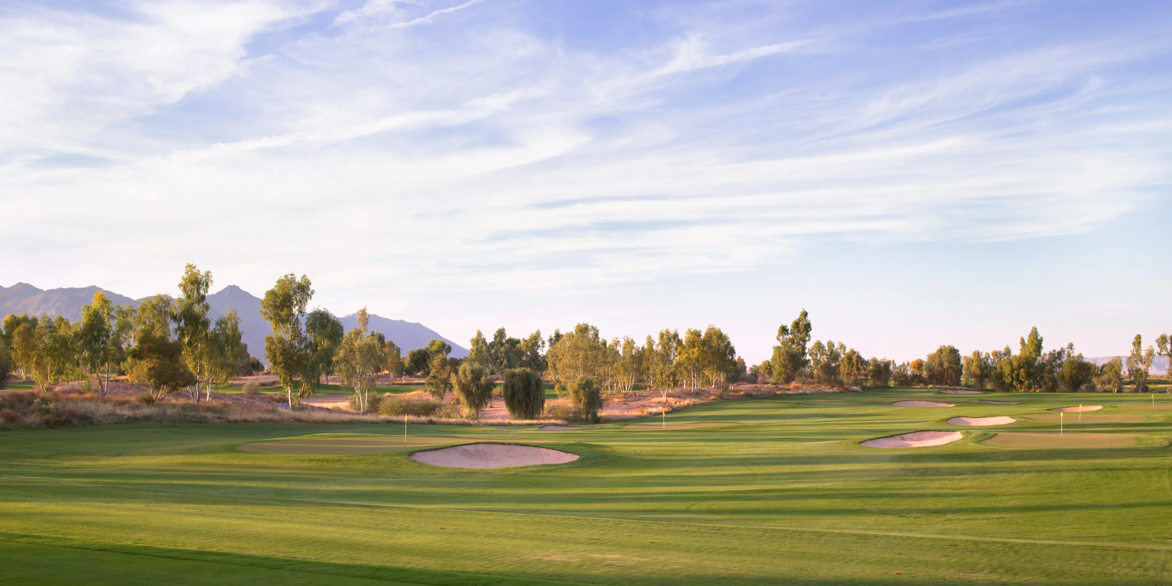 Landscape putting greens and fairway photo of the Ak-Chin Southern Dunes Golf Club golf course