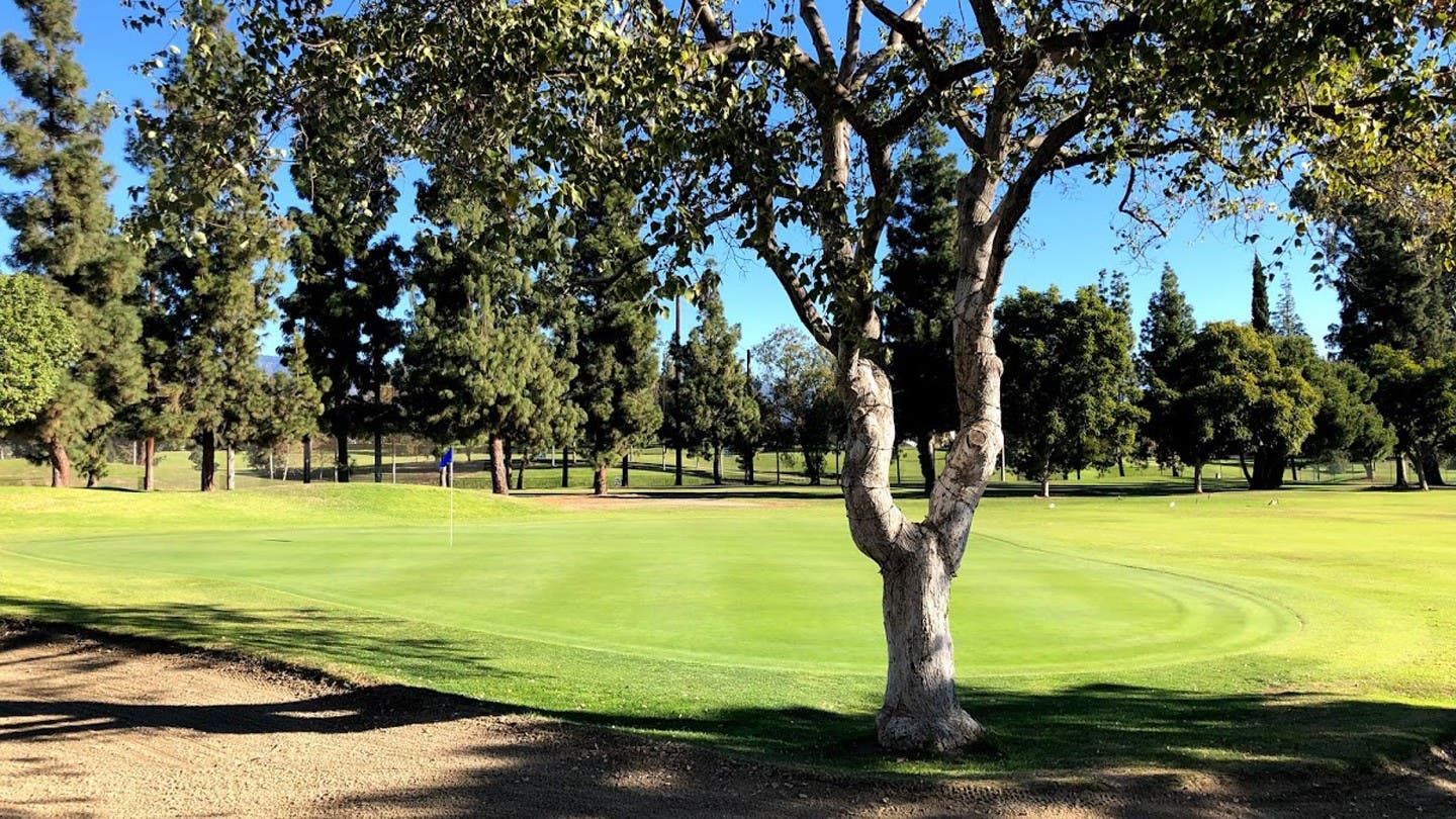 Landscape putting greens and fairway photo of the Alhambra Golf Course golf course