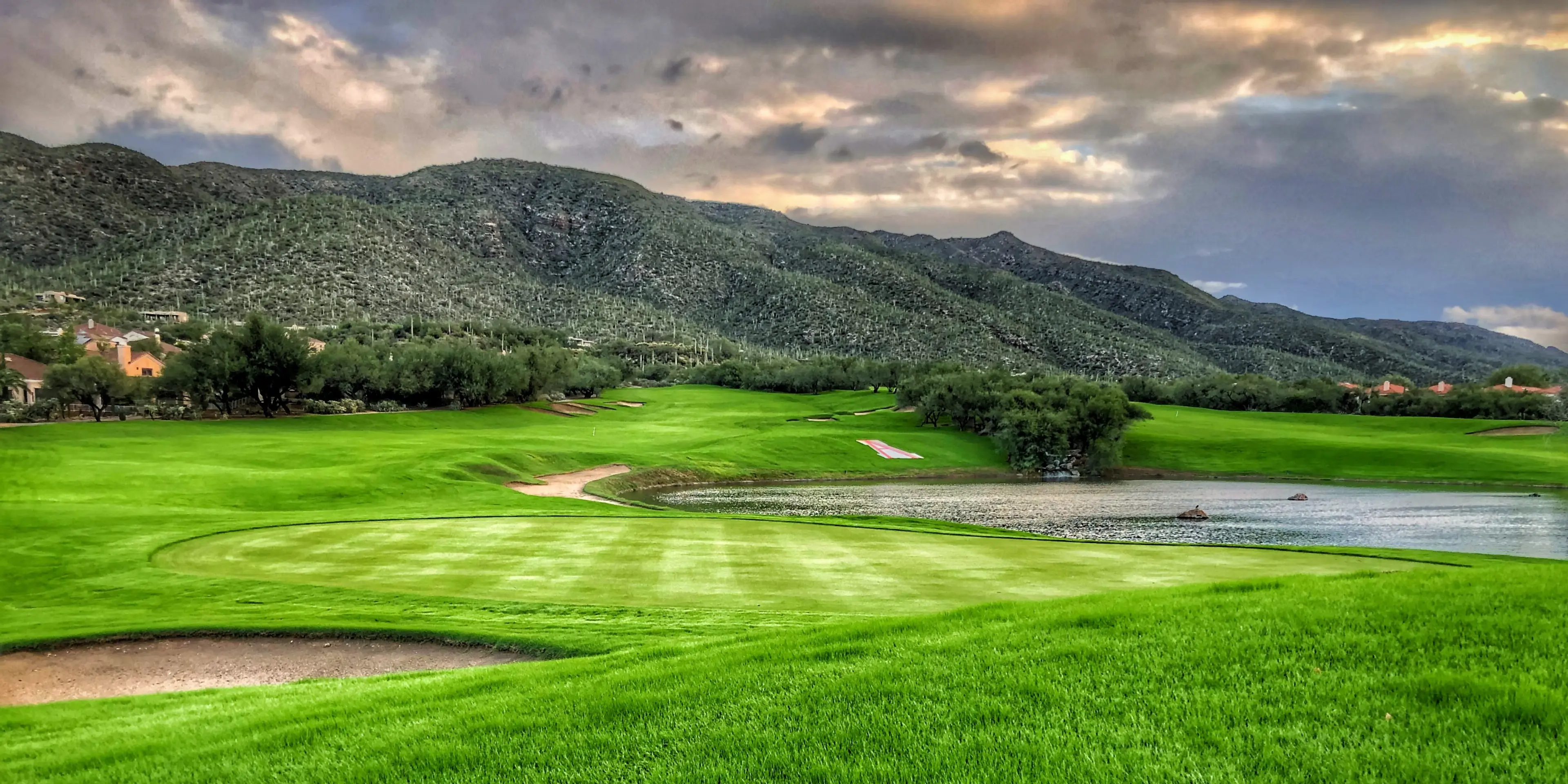 Landscape putting greens and fairway photo of the Arizona National Golf Club golf course