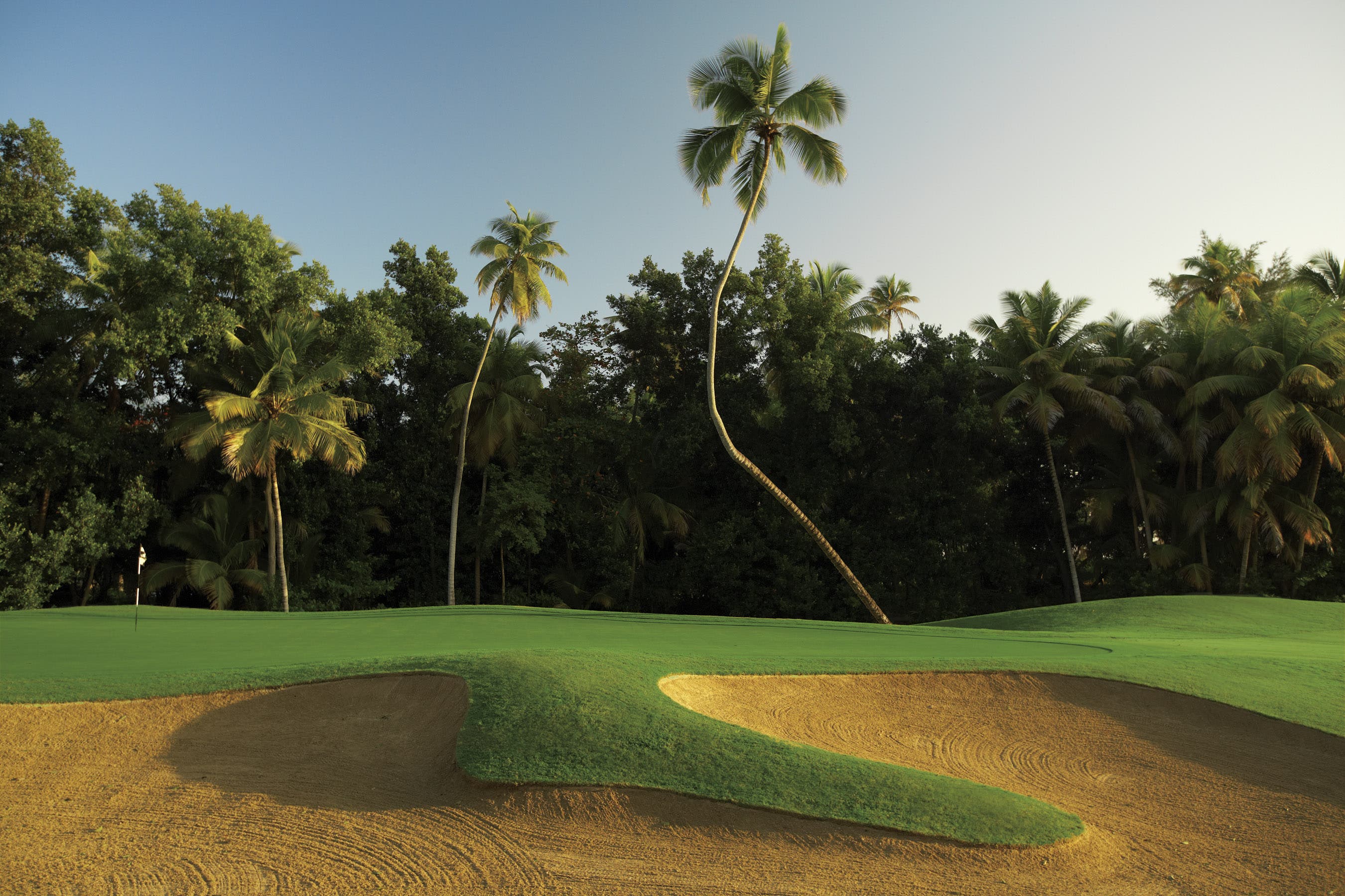 Landscape putting greens and fairway photo of the Bahia Beach Resort & Golf Club golf course