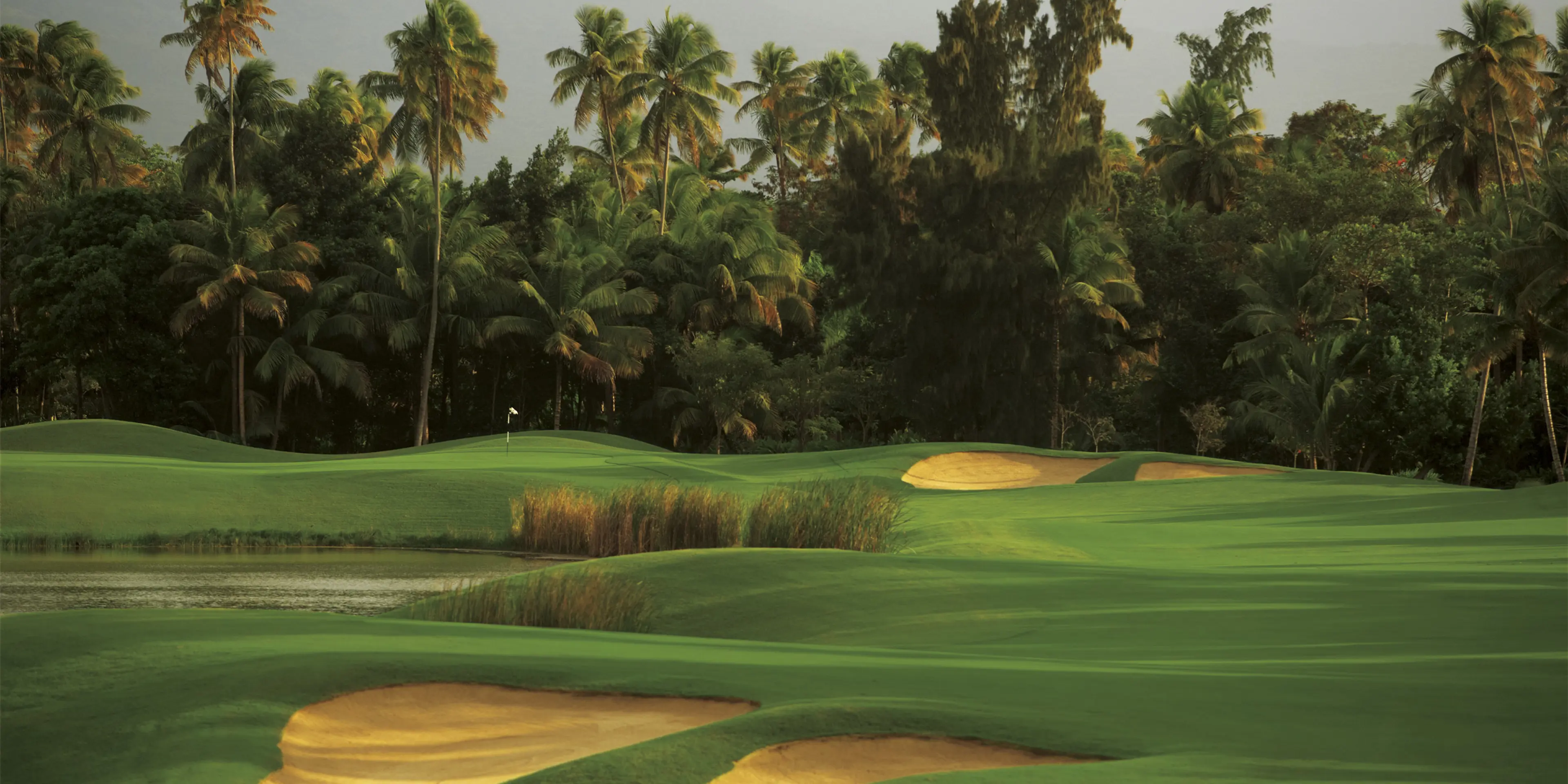 Landscape putting greens and fairway photo of the Bahia Beach Resort & Golf Club golf course