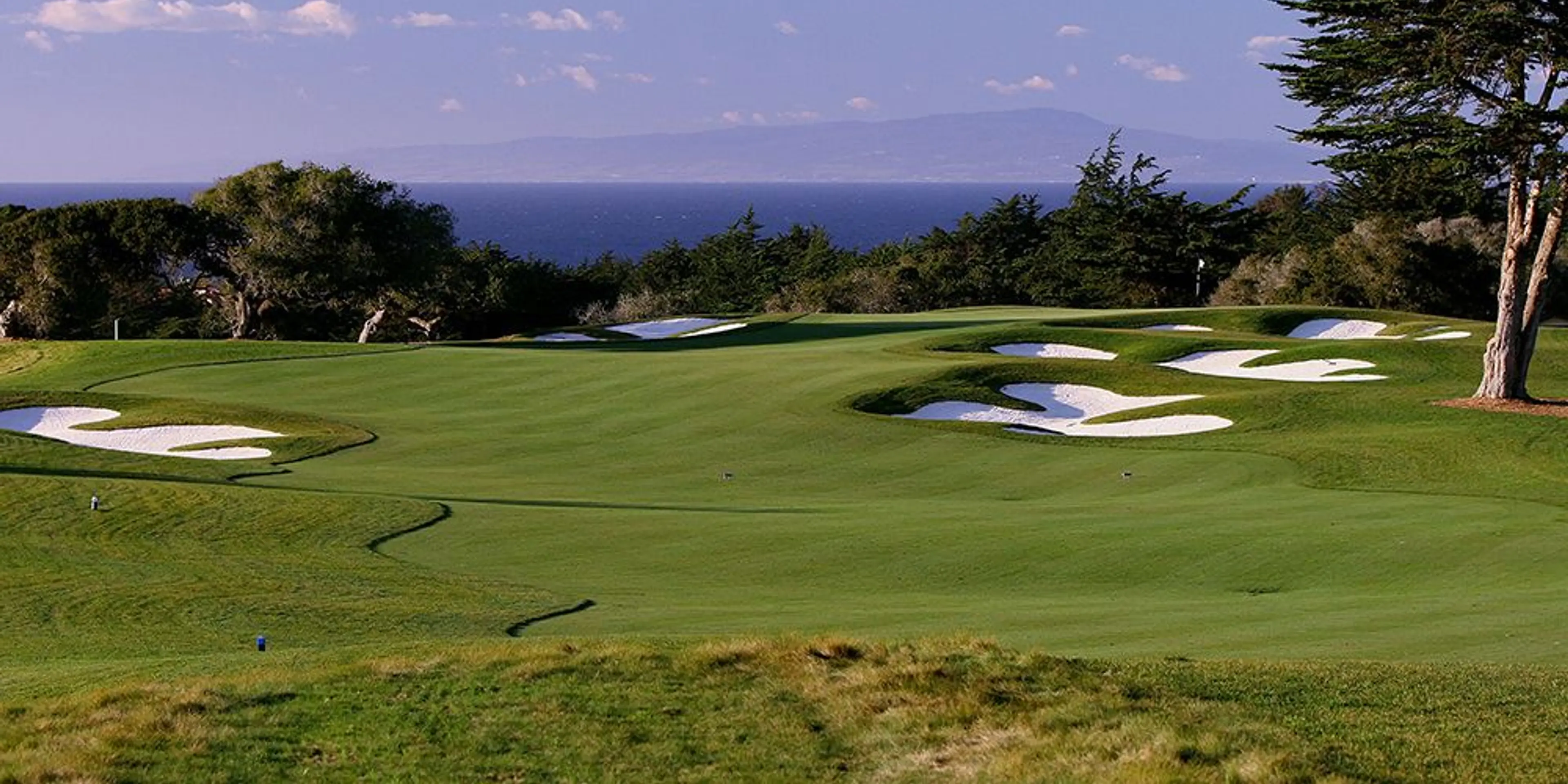 Landscape putting greens and fairway photo of the Bayonet and Black Horse golf course