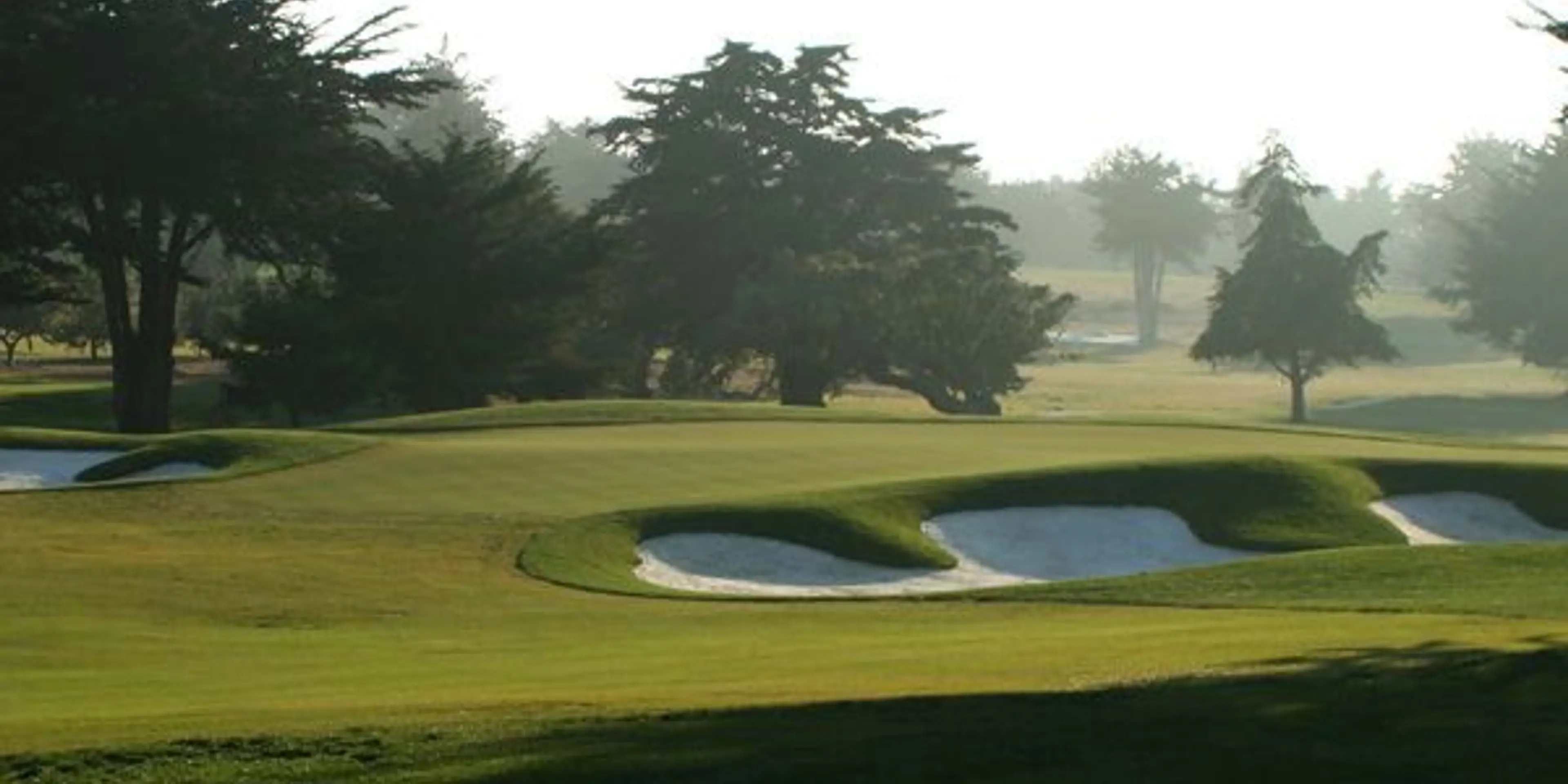Landscape putting greens and fairway photo of the Bayonet and Black Horse golf course
