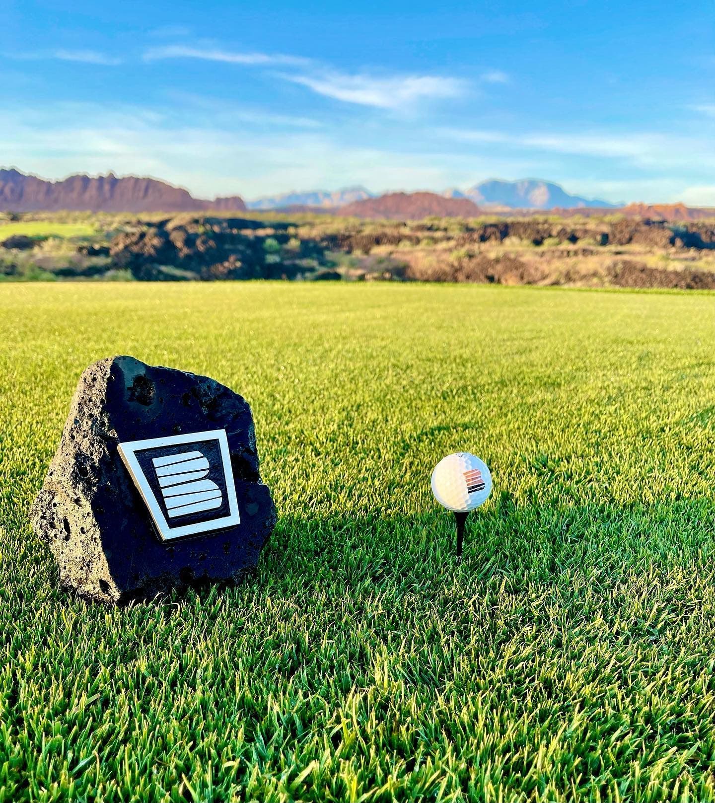 Landscape putting greens and fairway photo of the Black Desert golf course