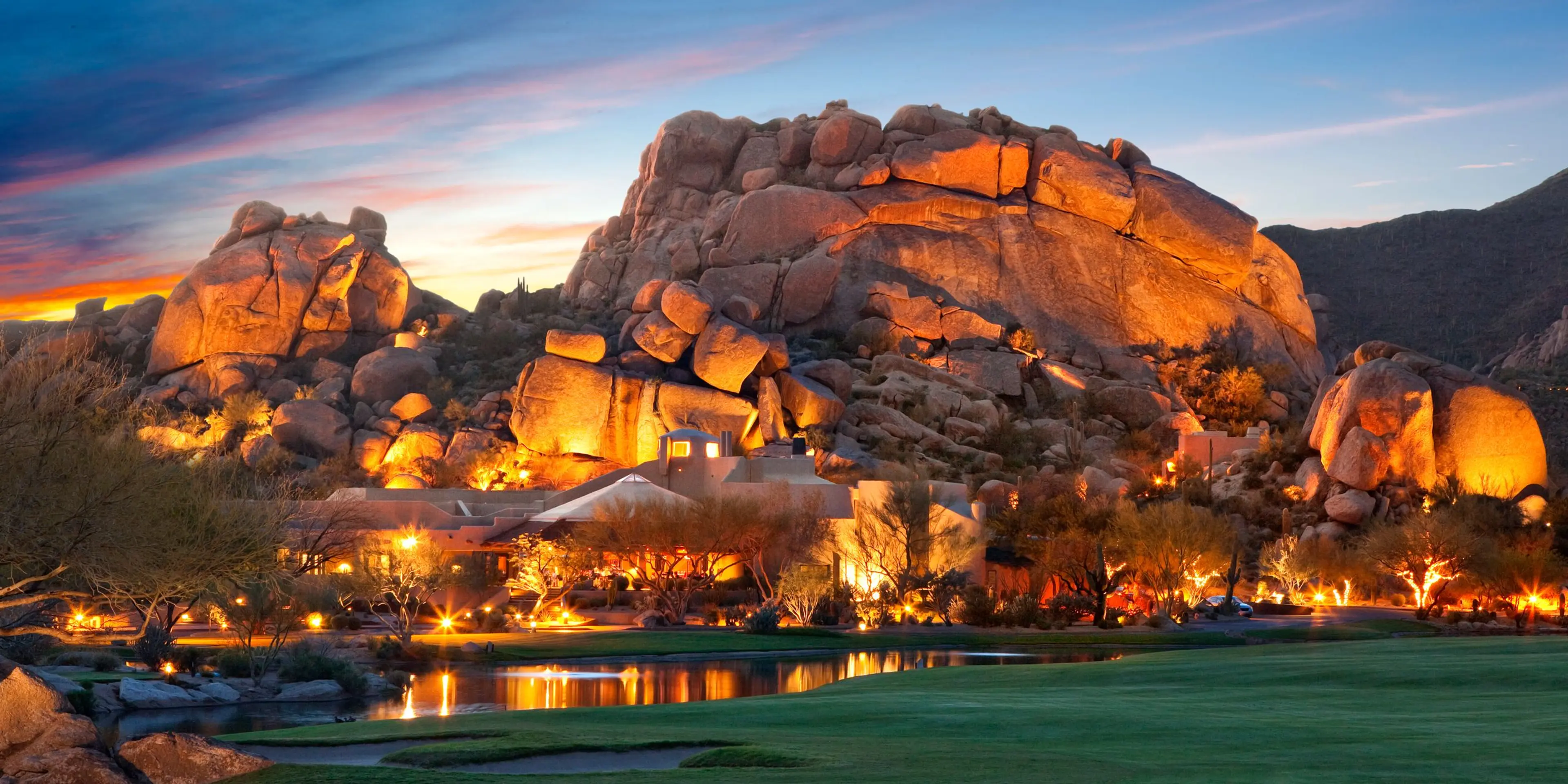 Landscape putting greens and fairway photo of the Boulders Resort & Spa Scottsdale golf course