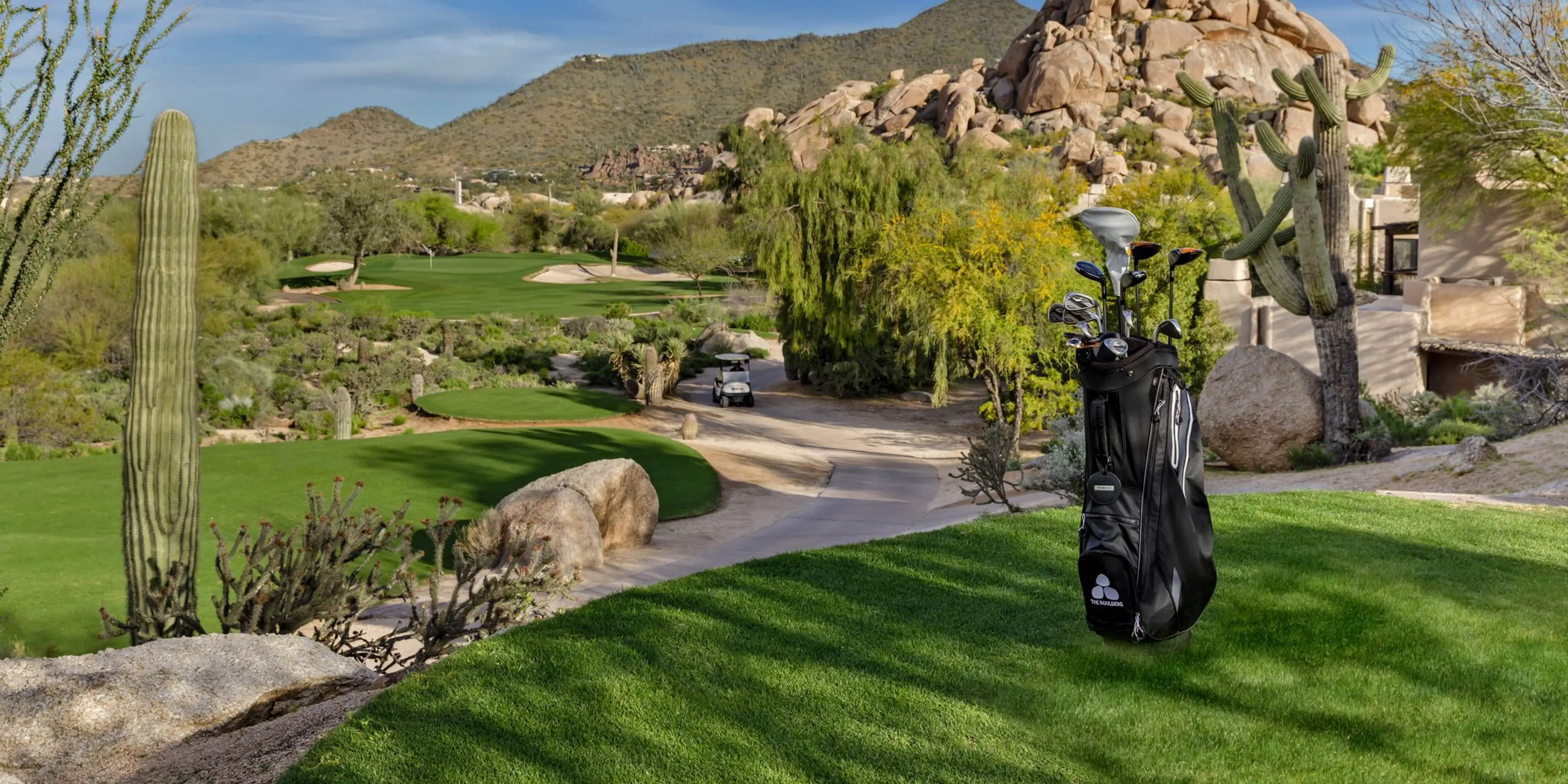 Landscape putting greens and fairway photo of the Boulders Resort & Spa Scottsdale golf course