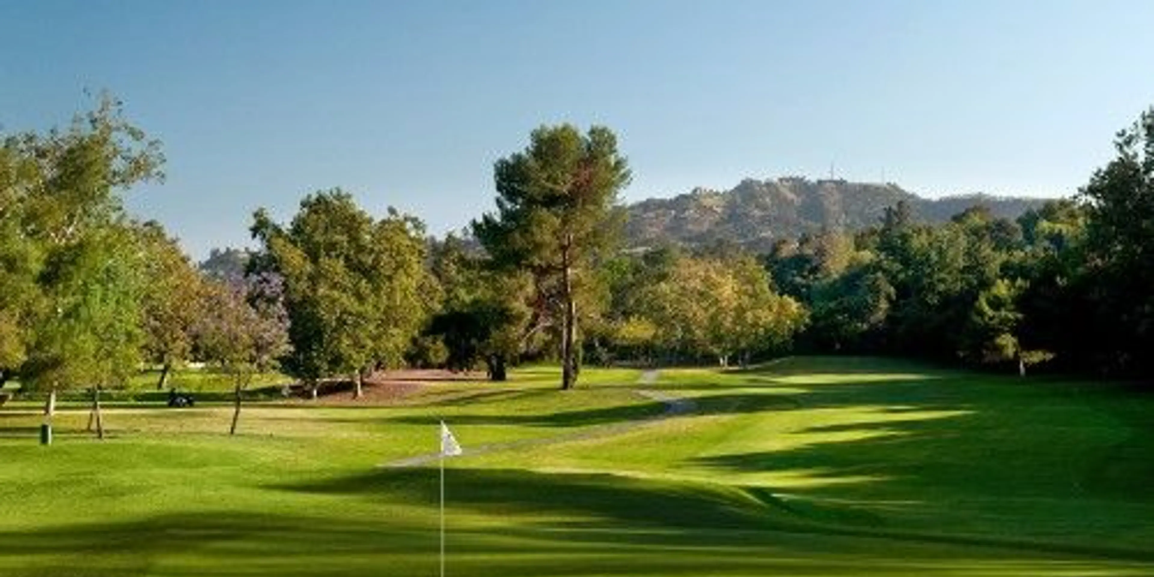 Landscape putting greens and fairway photo of the Brookside at The Rose Bowl golf course