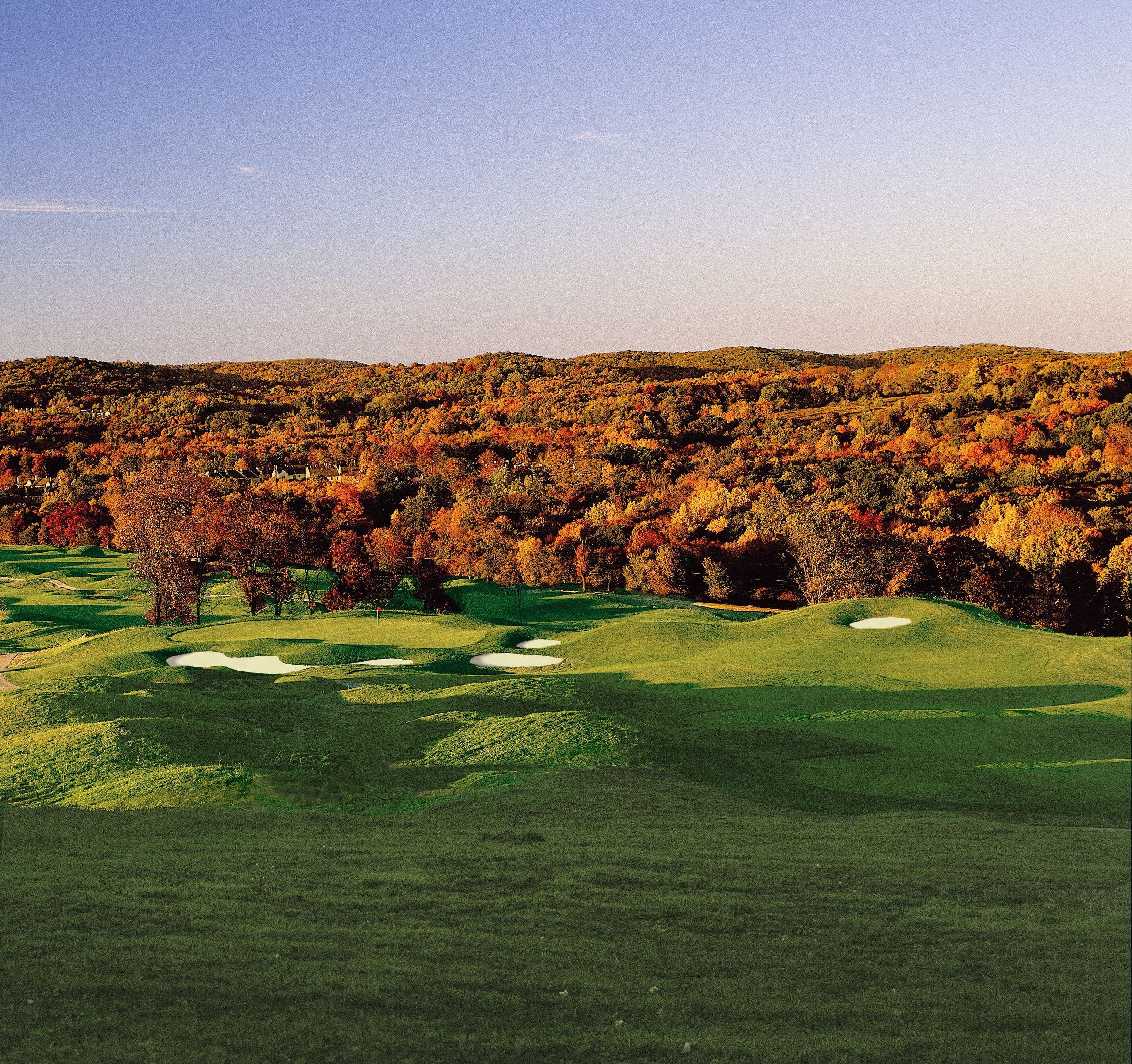 Landscape putting greens and fairway photo of the Centennial Golf Club golf course