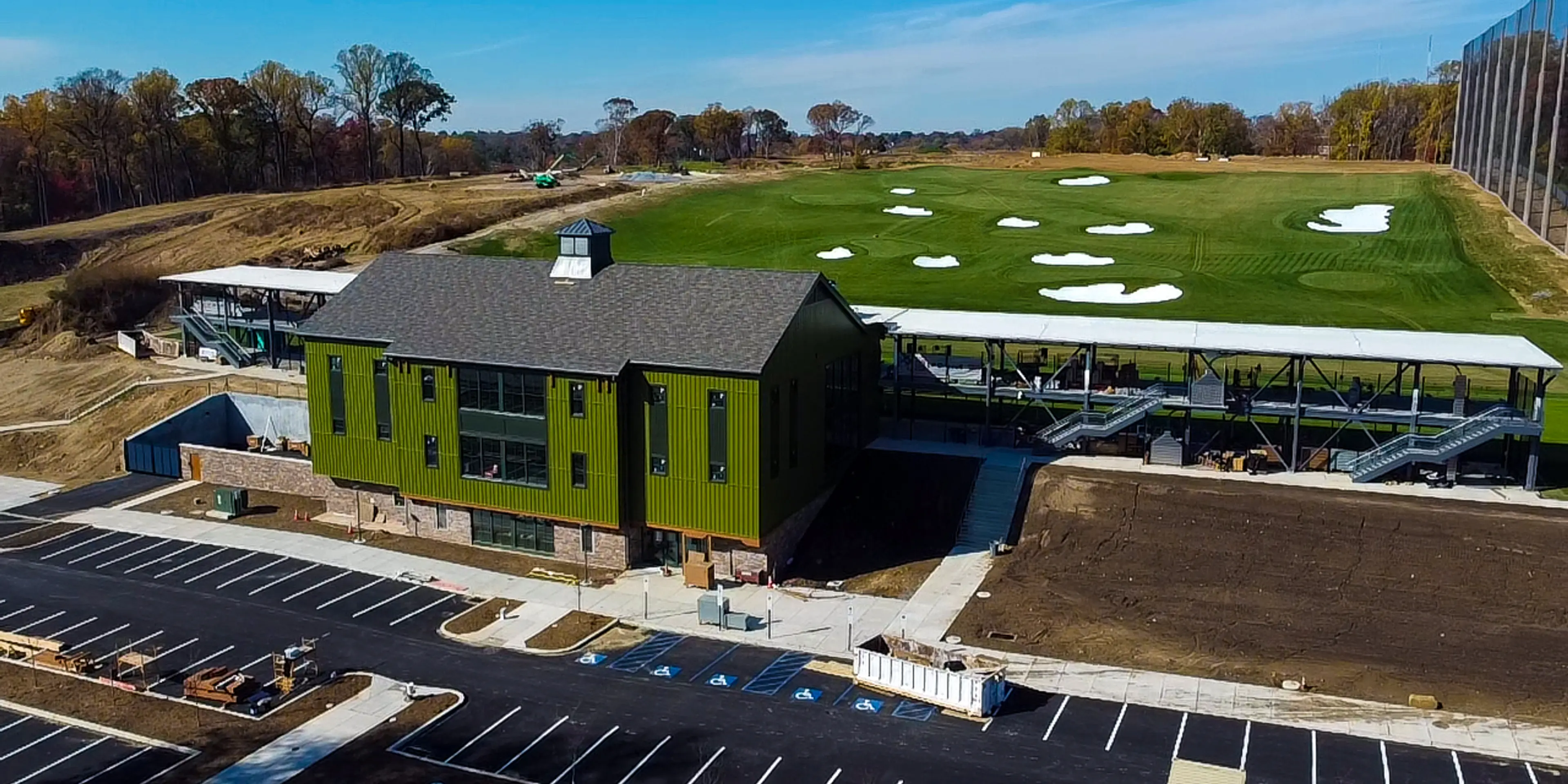 Landscape putting greens and fairway photo of the Cobbs Creek Golf Campus golf course