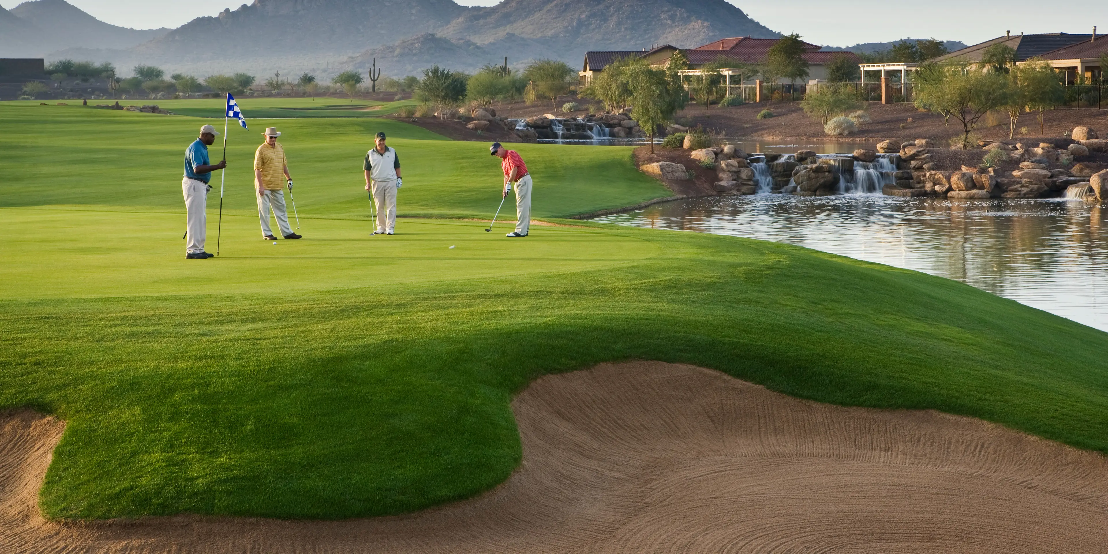 Landscape putting greens and fairway photo of the Copper Canyon Golf Club golf course