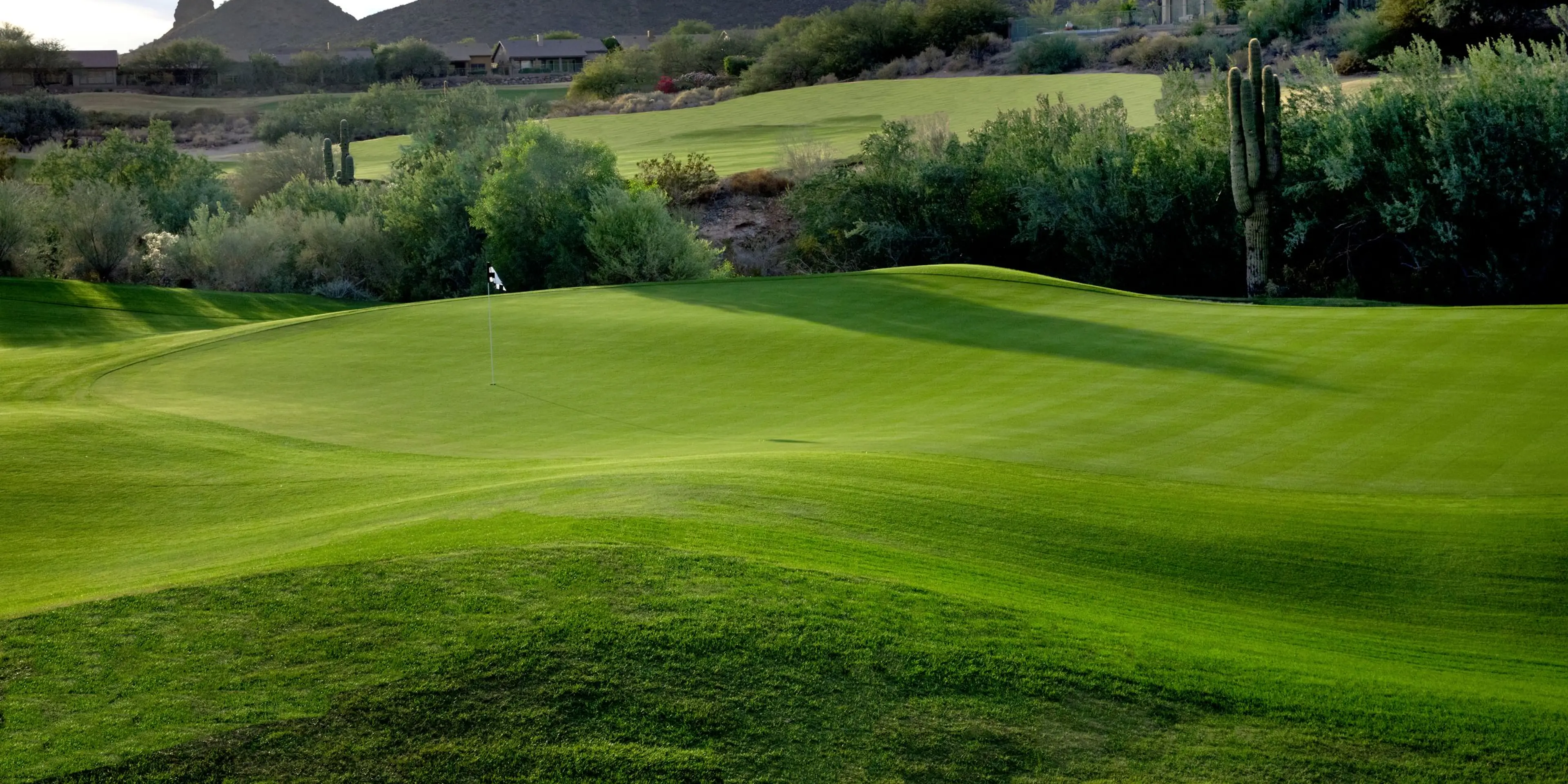 Landscape putting greens and fairway photo of the Eagle Mountain Golf Club golf course