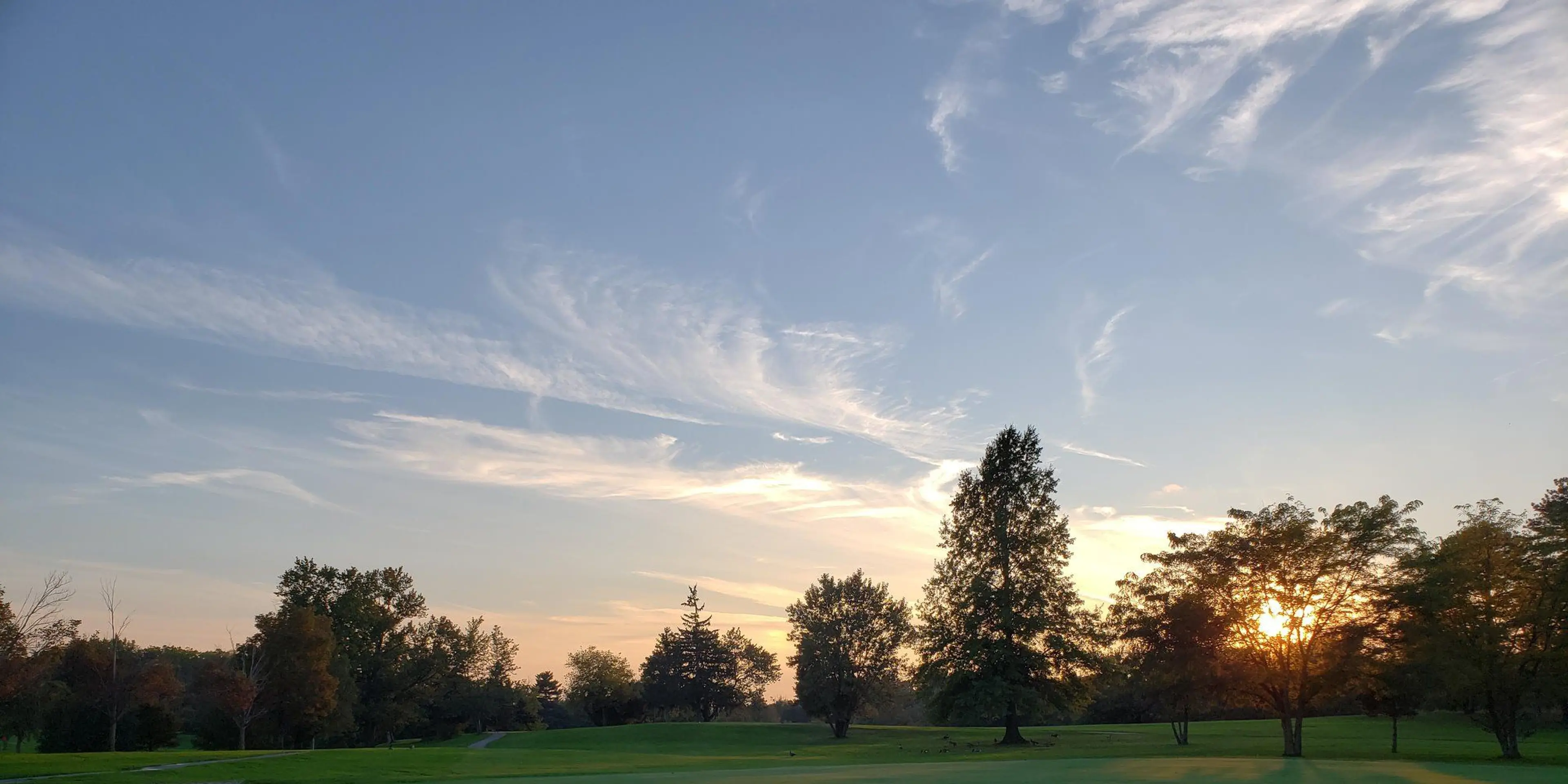 Landscape putting greens and fairway photo of the Highland Park Golf Club golf course