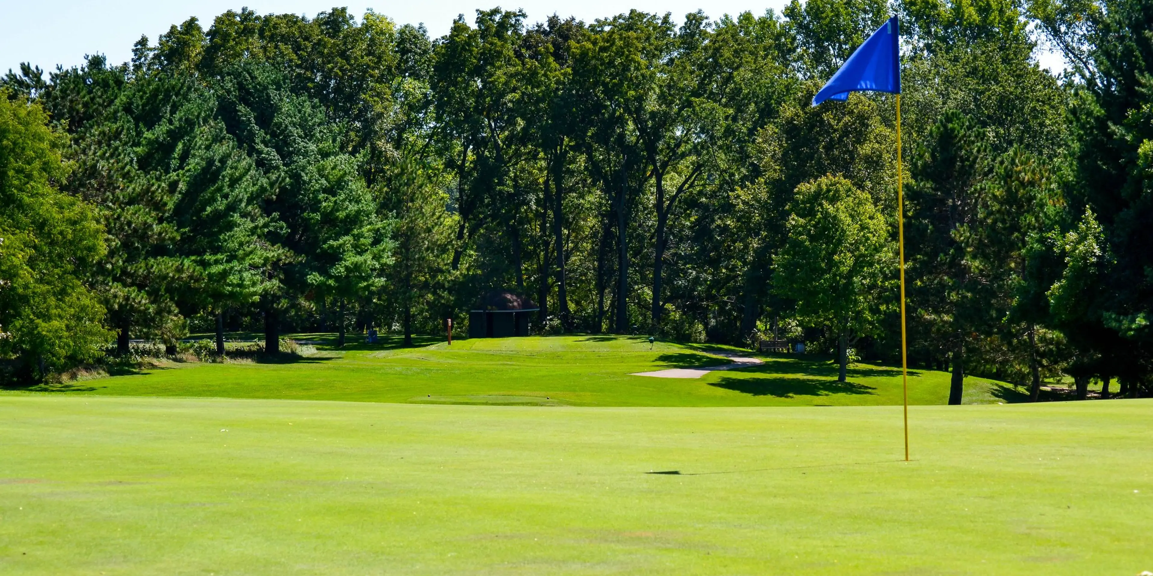 Landscape putting greens and fairway photo of the Johnson Park Golf Course golf course