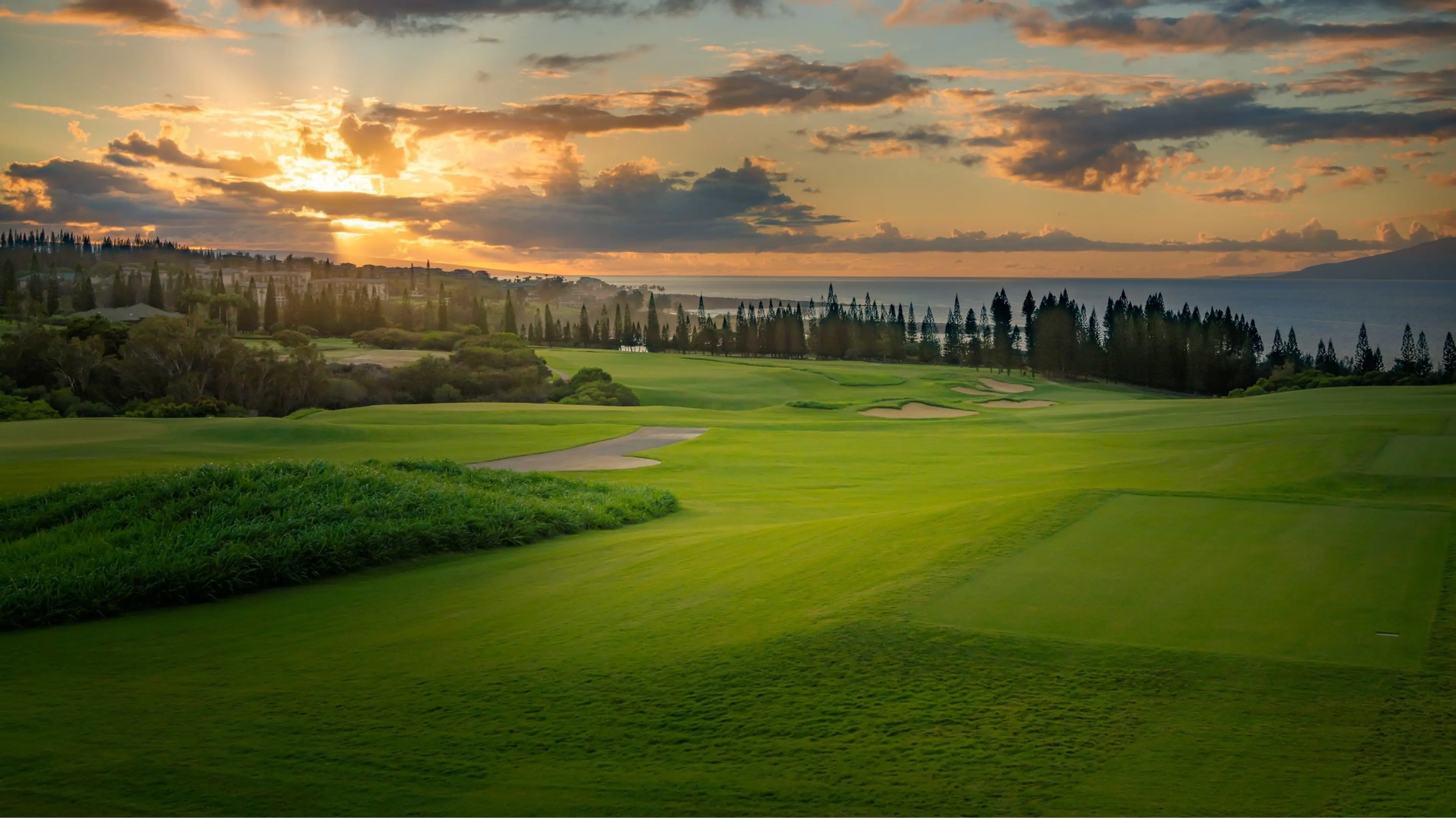 Photo from the golf course at Kapalua