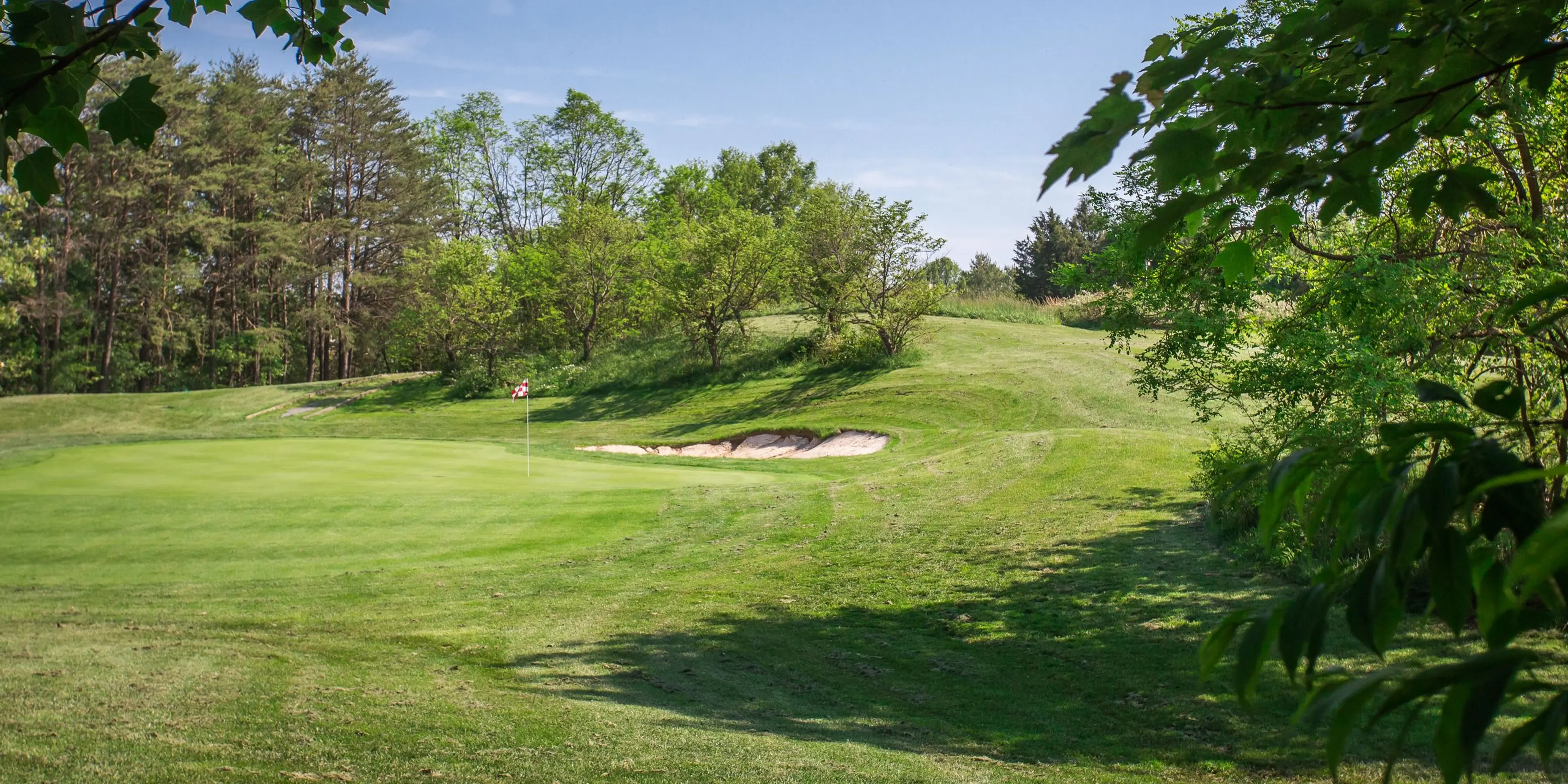 Landscape putting greens and fairway photo of the Lake Ridge Golf Course golf course