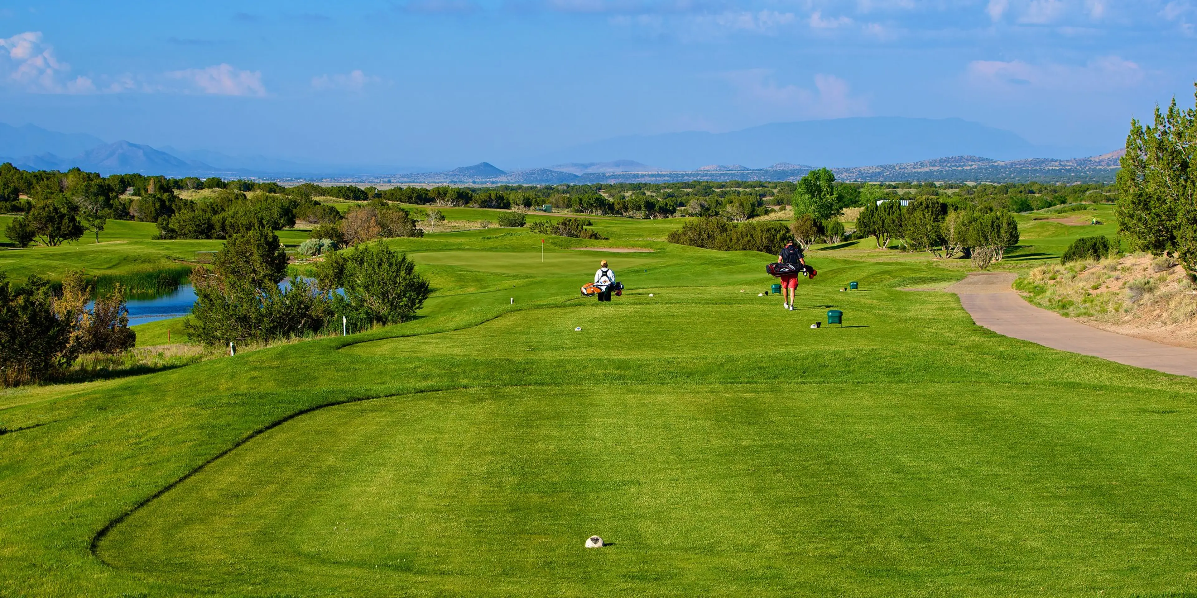Landscape putting greens and fairway photo of the Marty Sanchez Links golf course