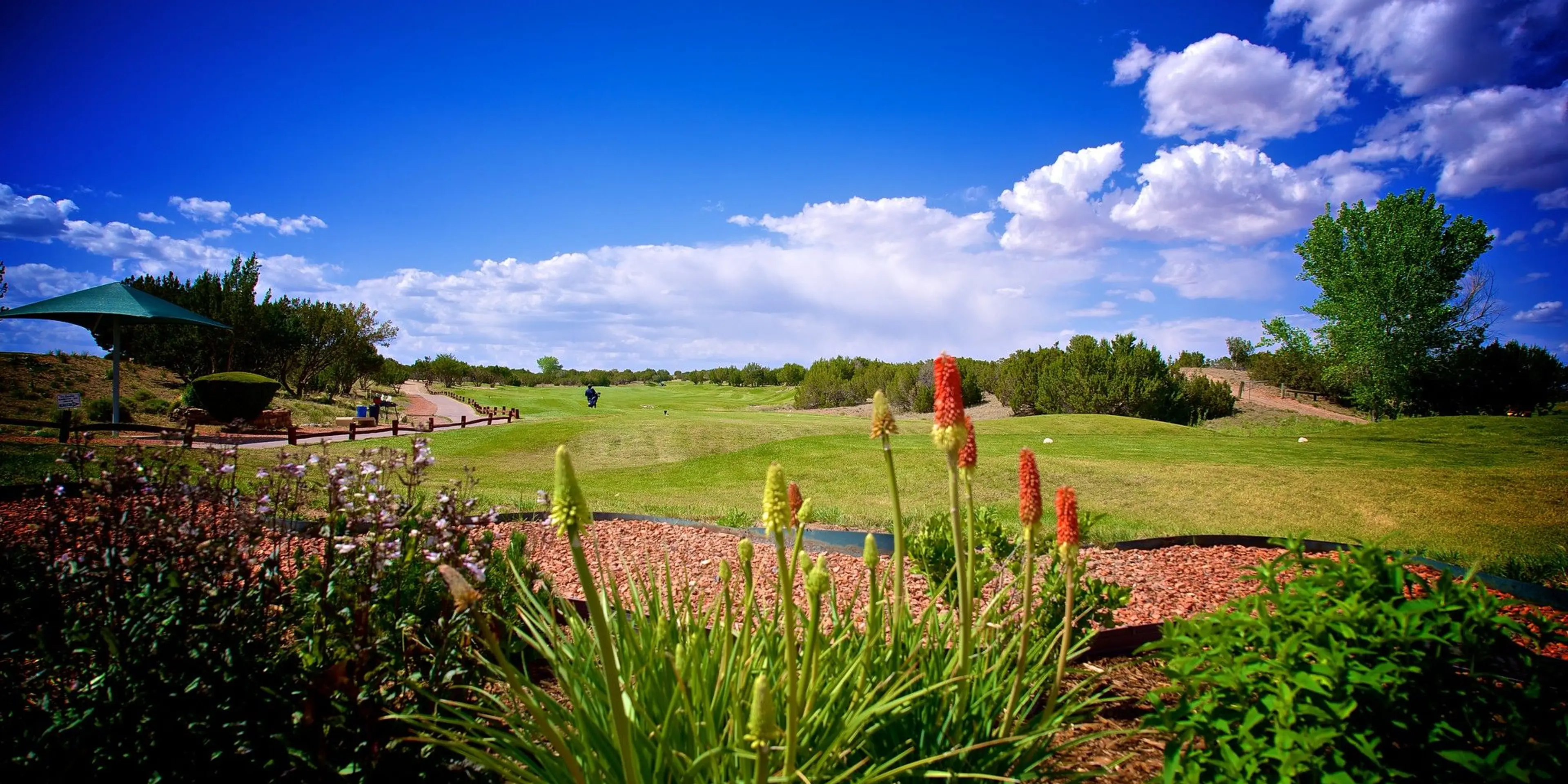 Landscape putting greens and fairway photo of the Marty Sanchez Links golf course