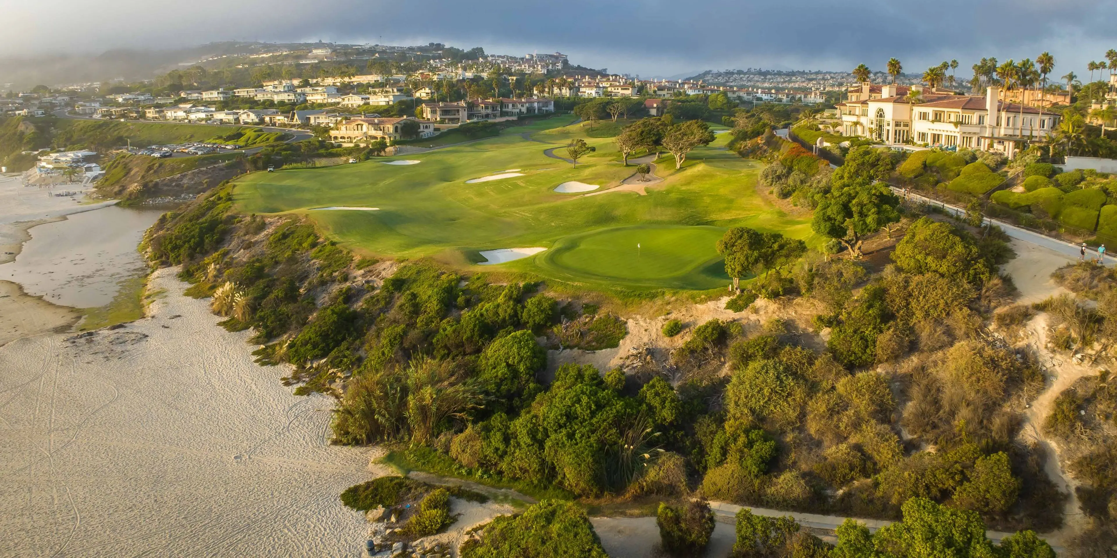 Landscape putting greens and fairway photo of the Monarch Beach Golf Links golf course
