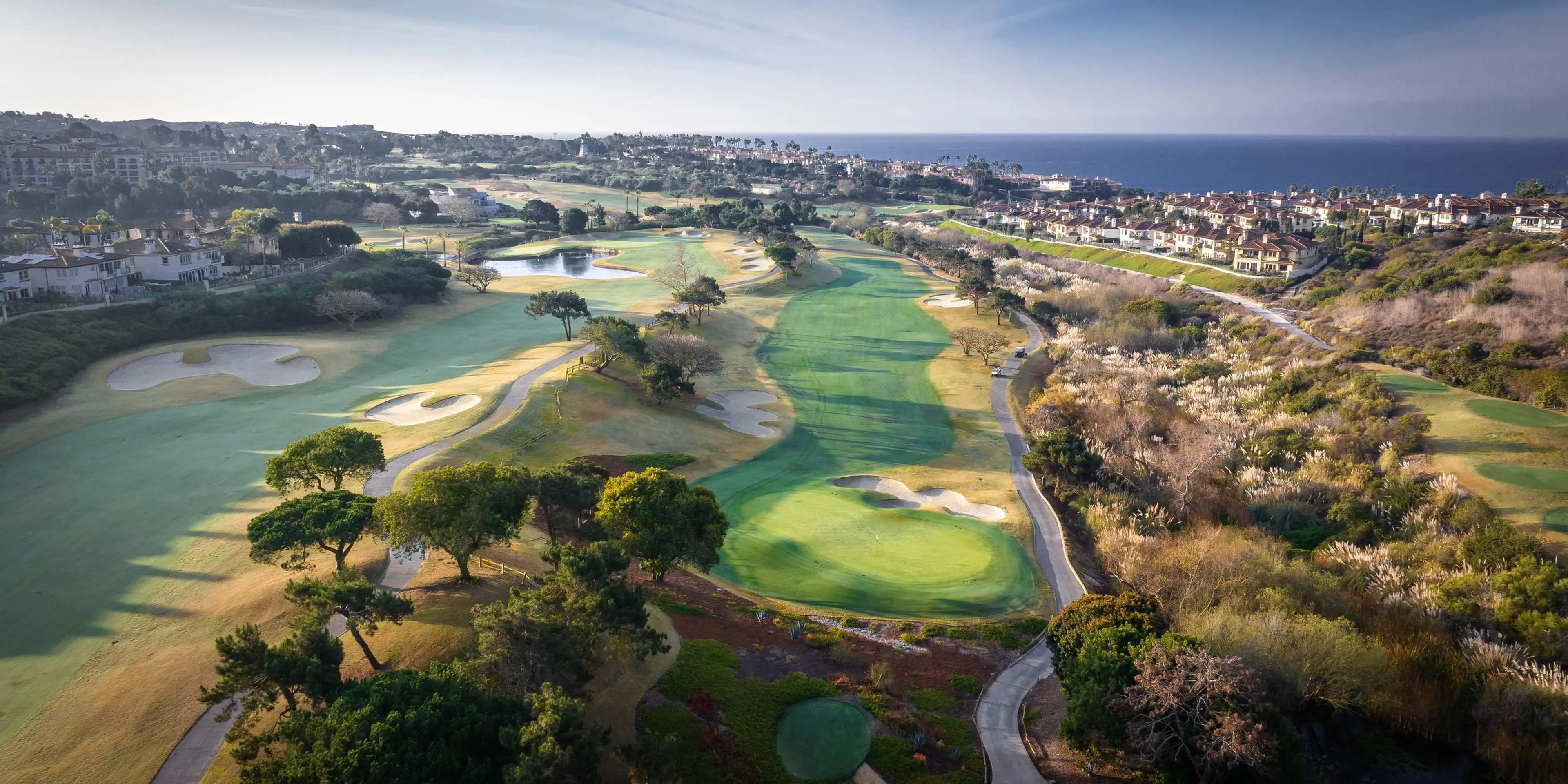 Landscape putting greens and fairway photo of the Monarch Beach Golf Links golf course