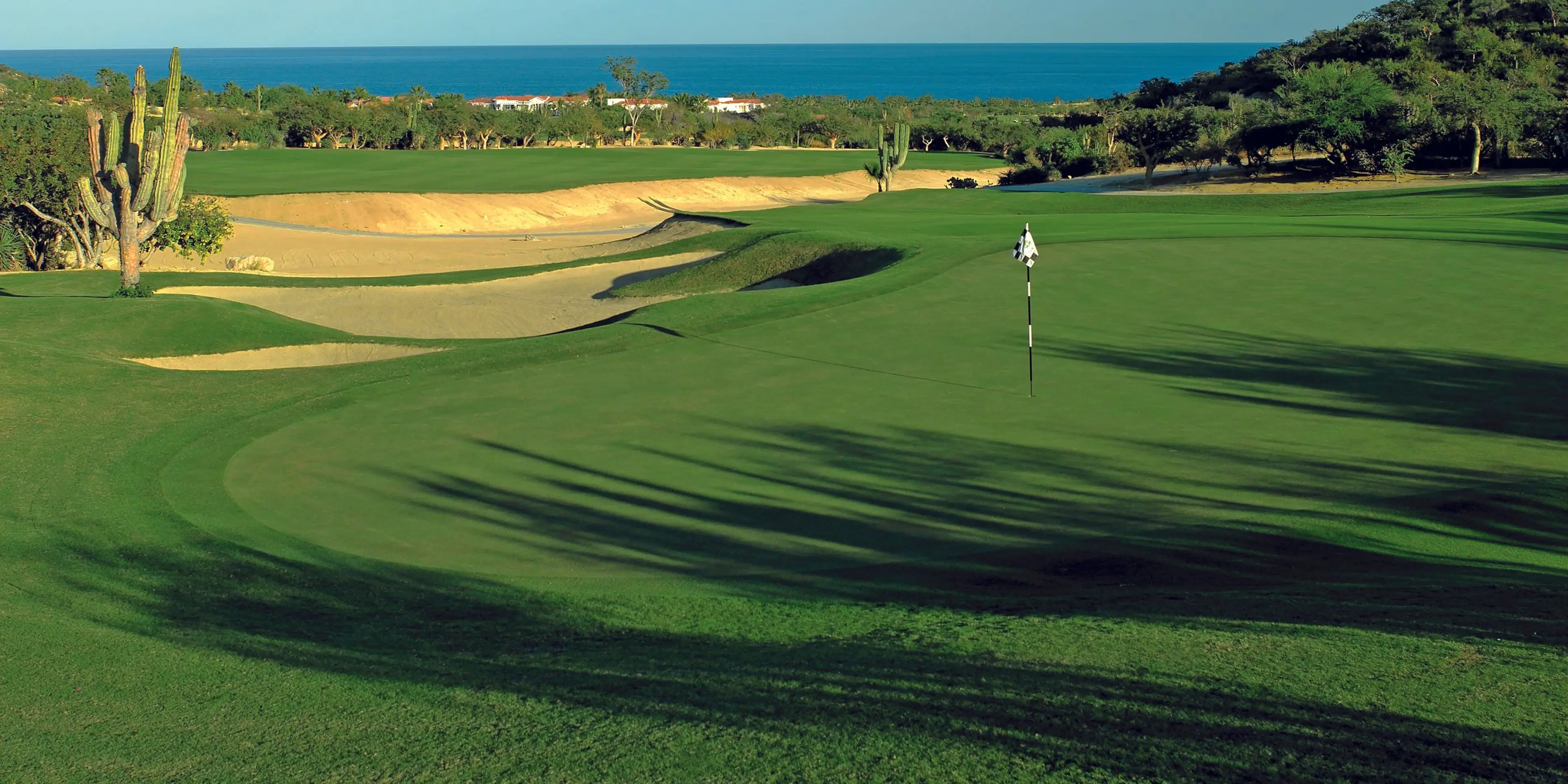 Landscape putting greens and fairway photo of the Palmilla Golf Club golf course