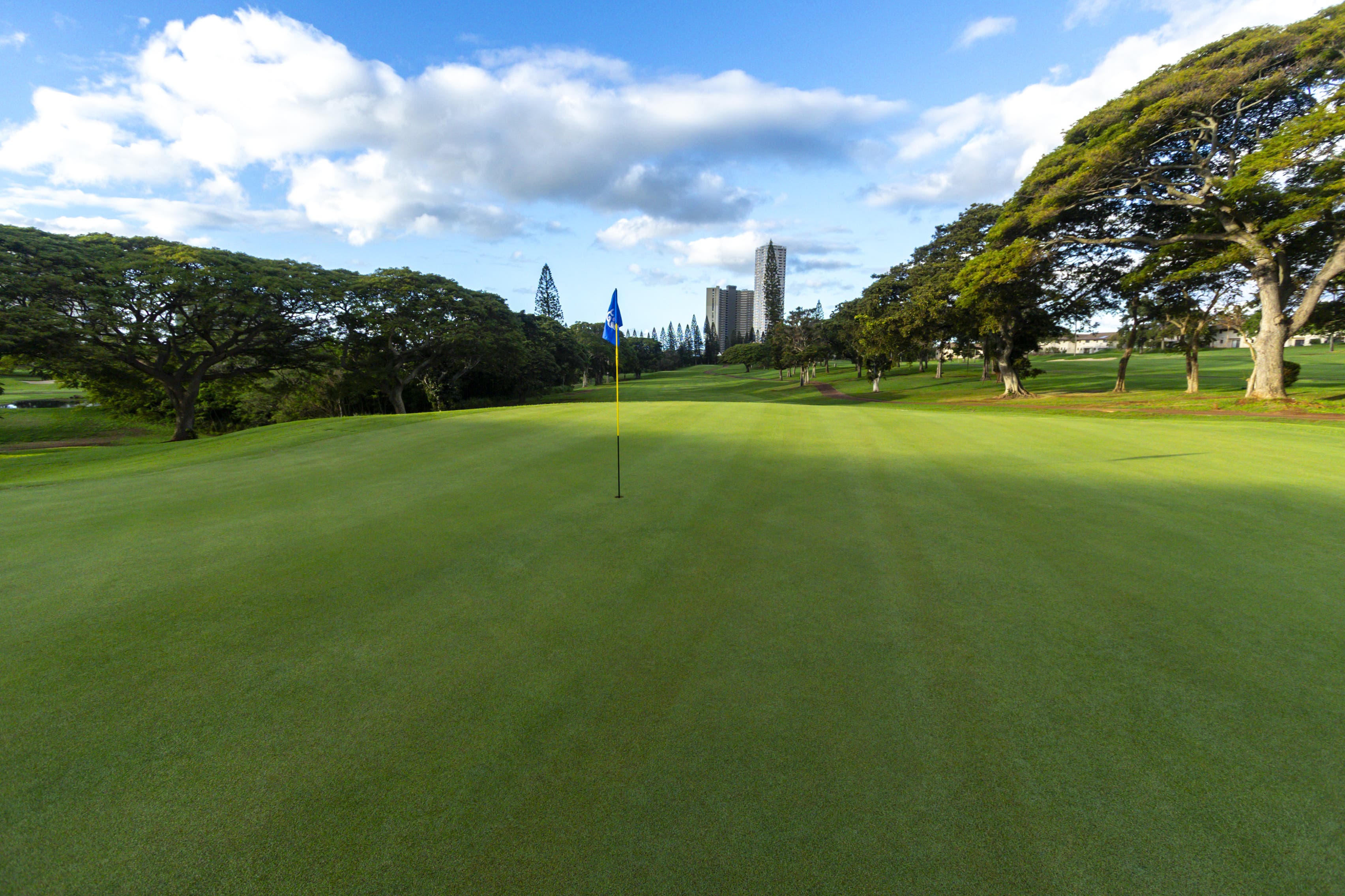 Landscape putting greens and fairway photo of the Pearl at Kalauao golf course