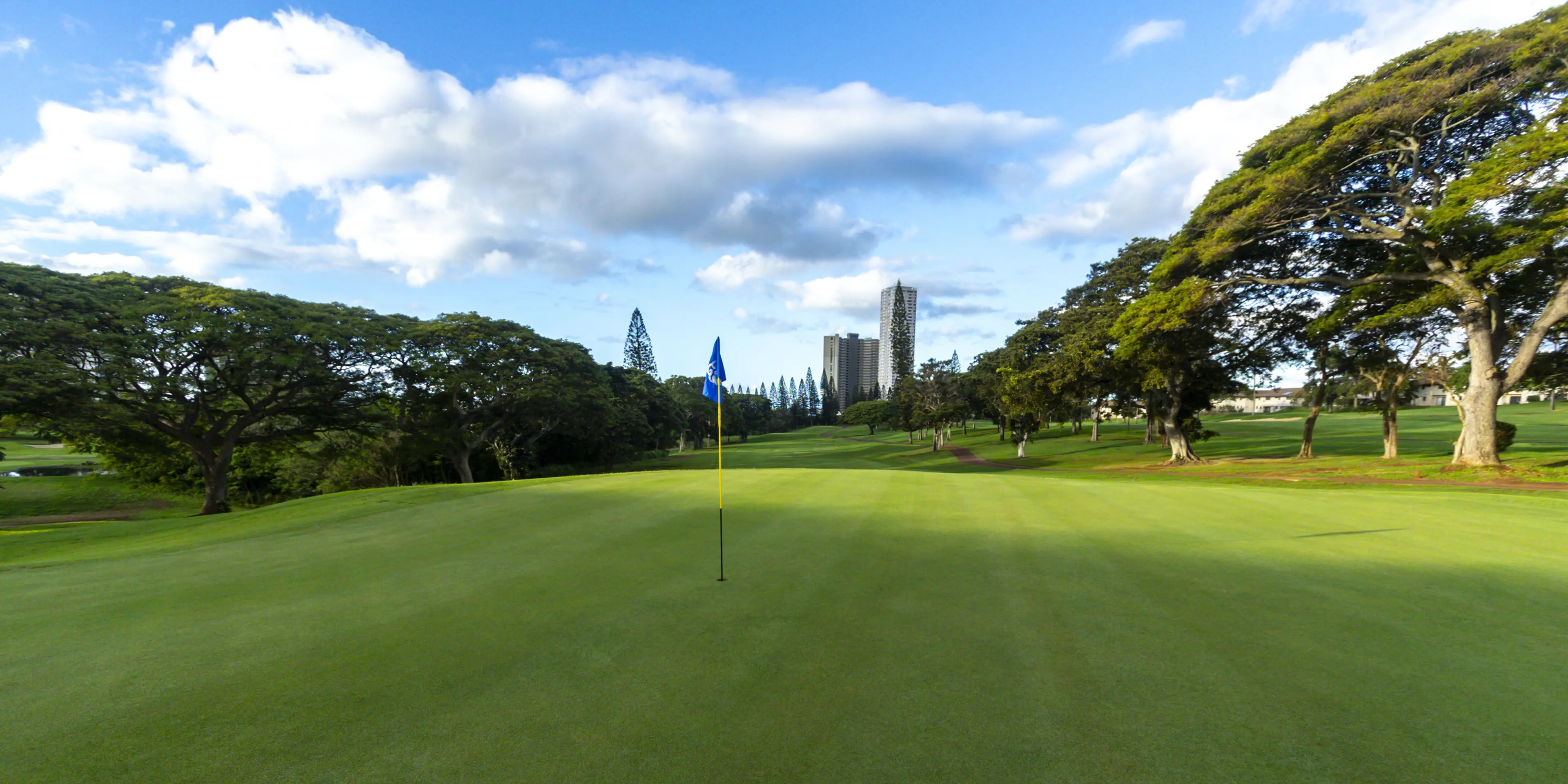 Landscape putting greens and fairway photo of the Pearl at Kalauao golf course