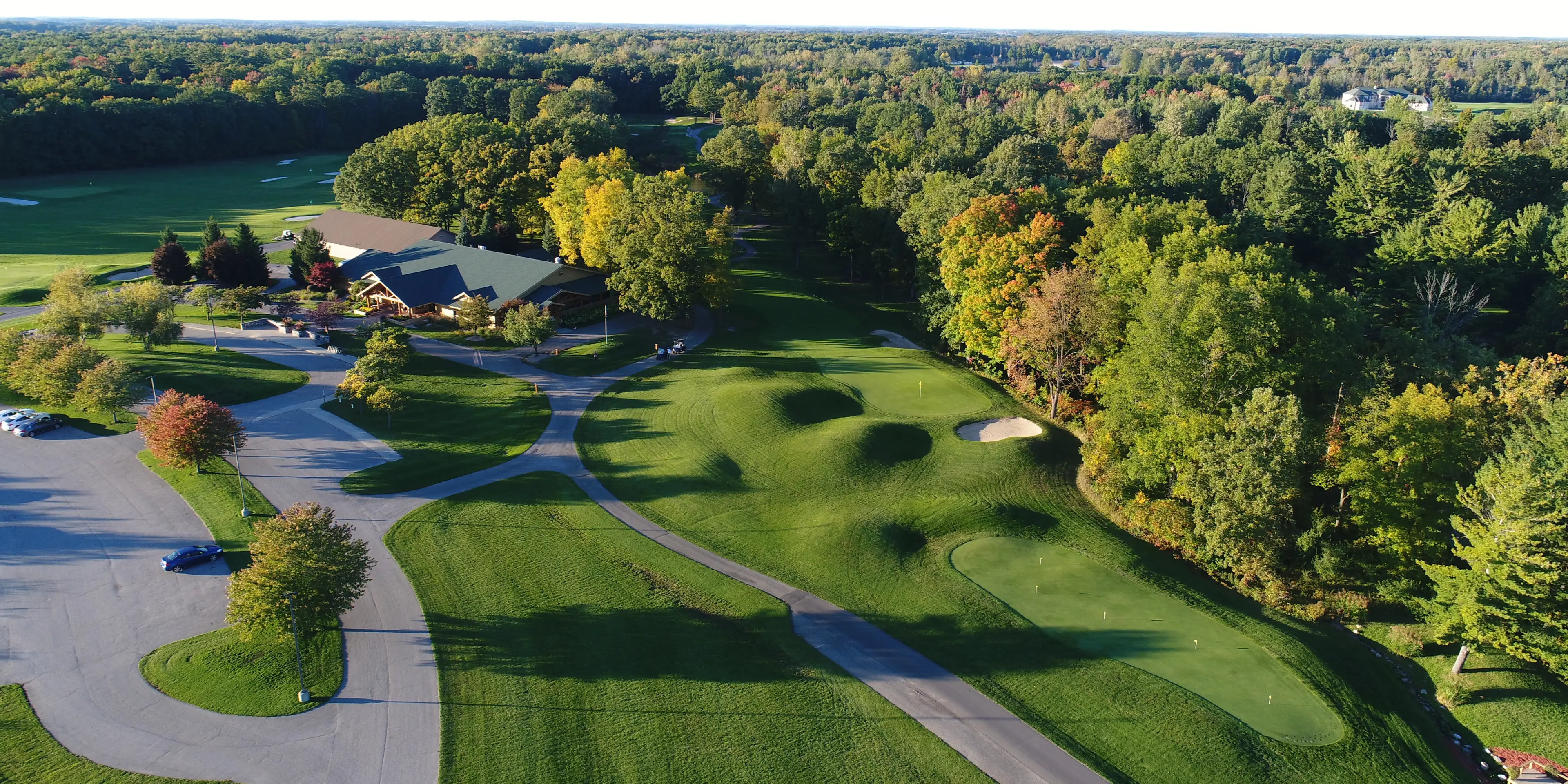 Landscape putting greens and fairway photo of the PohlCat Golf Course golf course