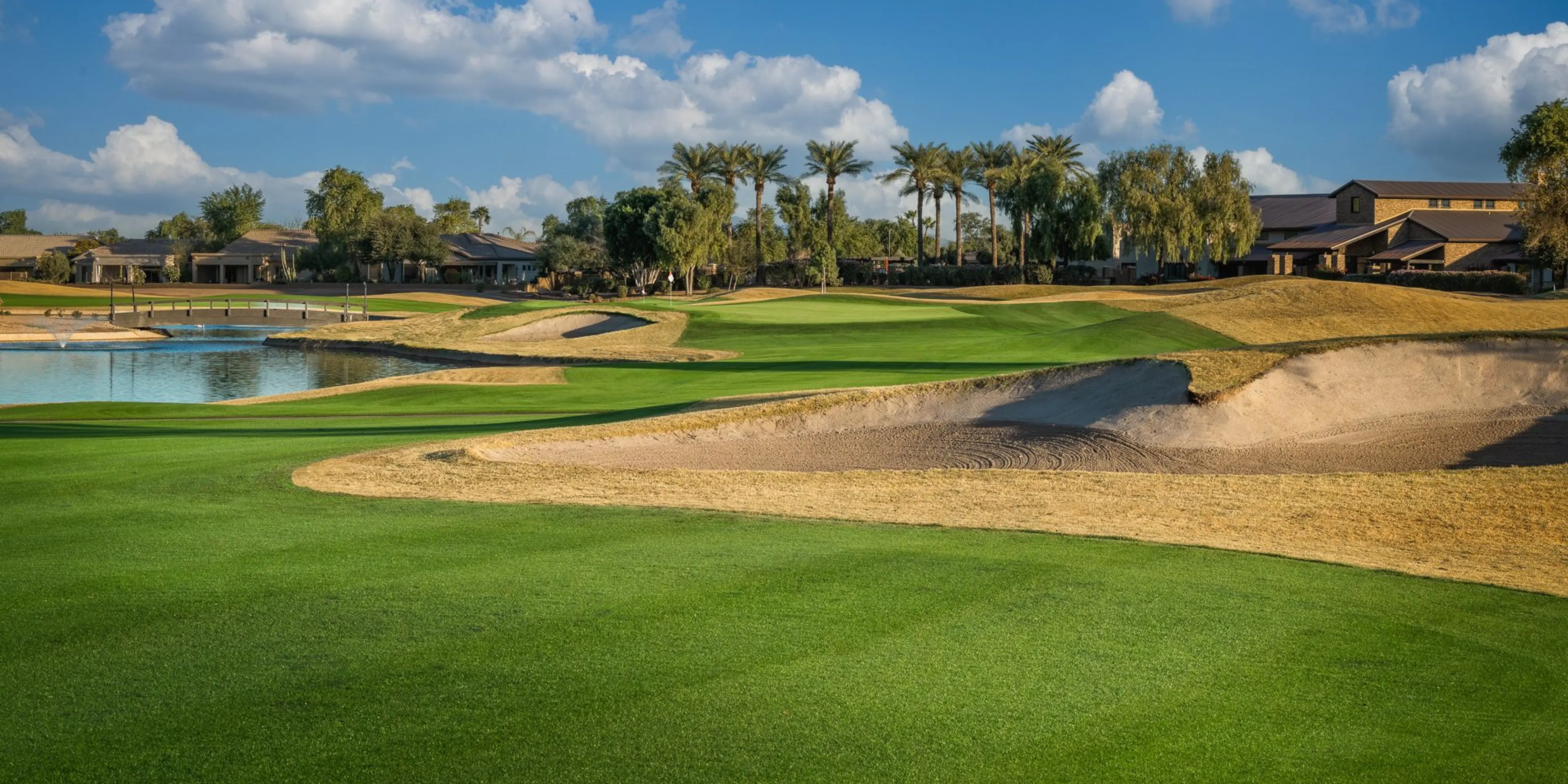 Landscape putting greens and fairway photo of the Power Ranch Golf Club golf course