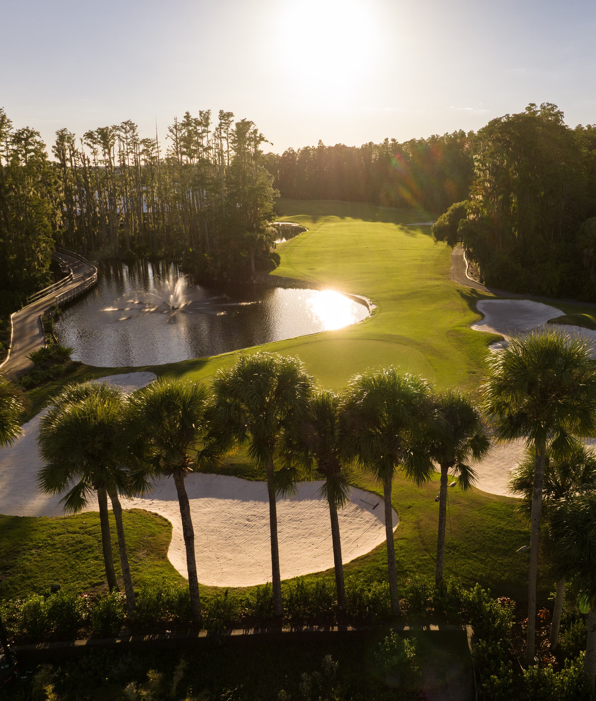 Landscape putting greens and fairway photo of the Saddlebrook Golf & Tennis Resort golf course