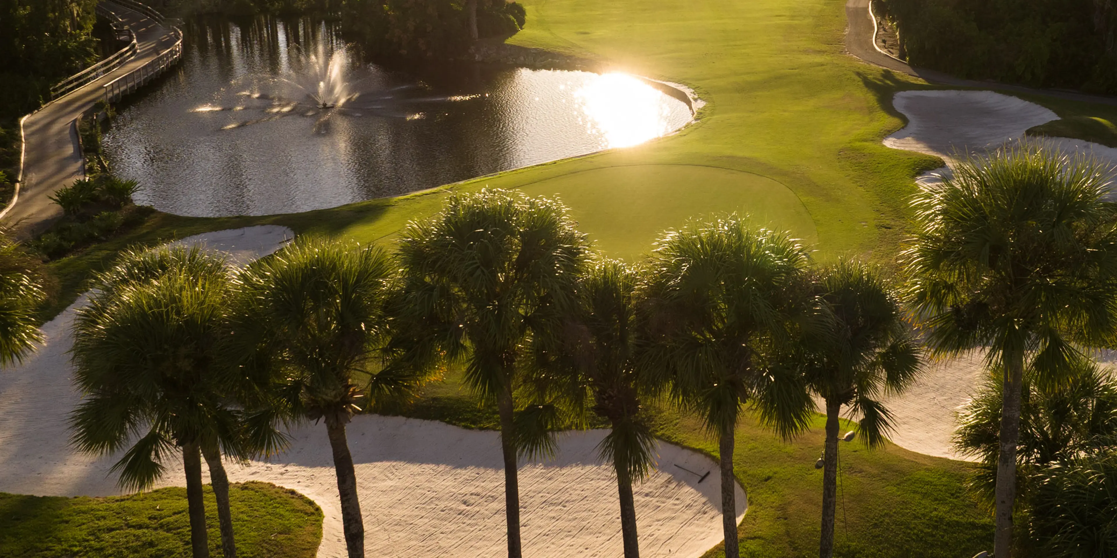 Landscape putting greens and fairway photo of the Saddlebrook Golf & Tennis Resort golf course