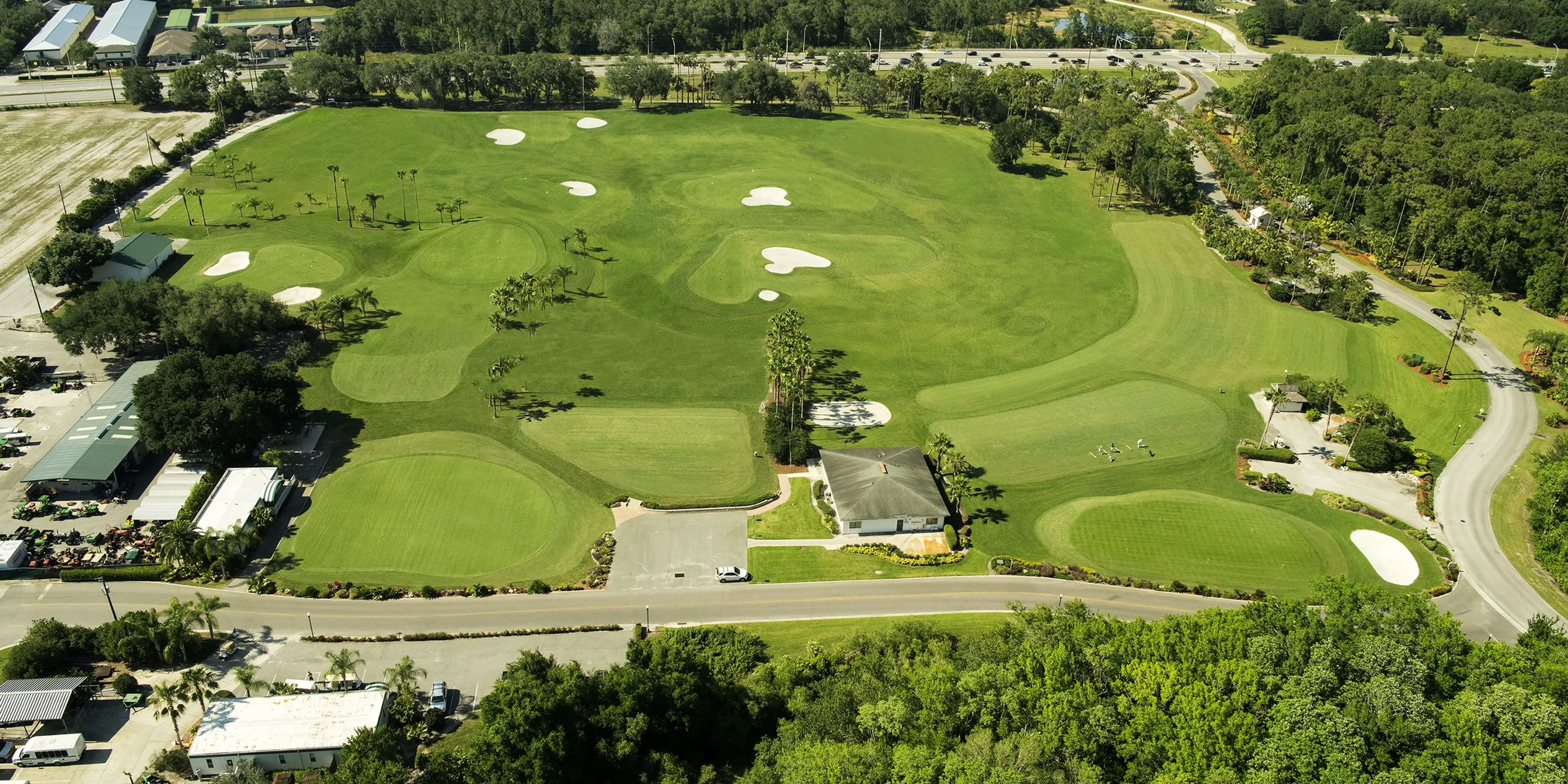 Landscape putting greens and fairway photo of the Saddlebrook Golf & Tennis Resort golf course