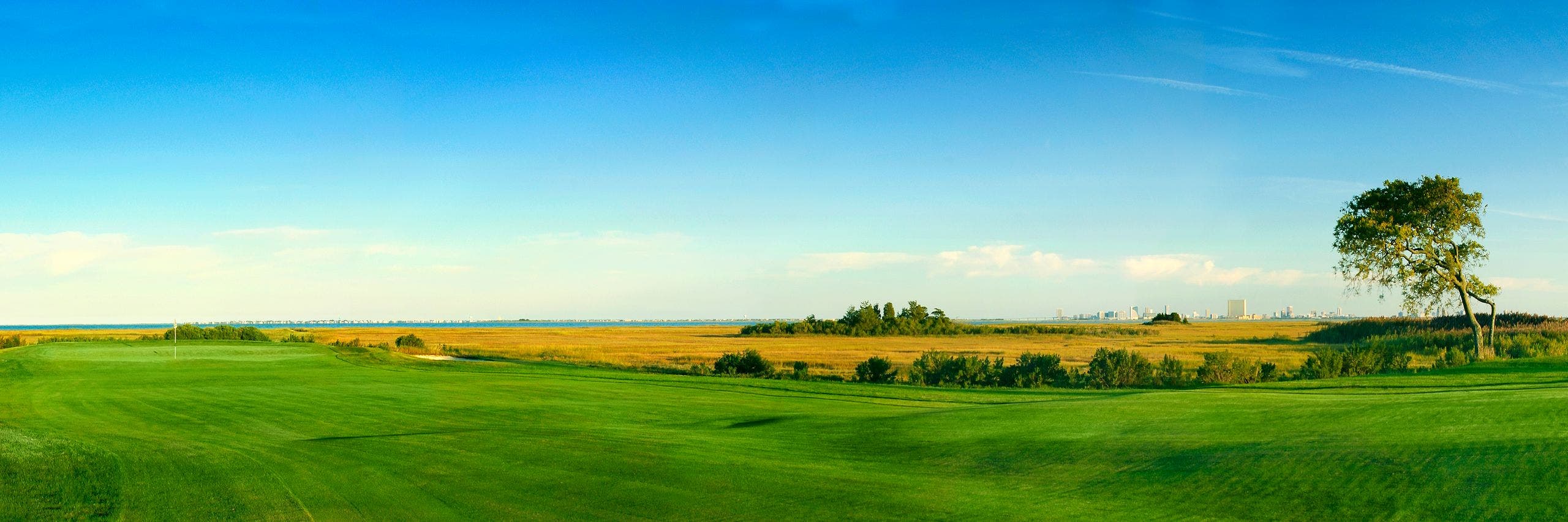 Landscape putting greens and fairway photo of the Seaview Hotel and Golf Club golf course