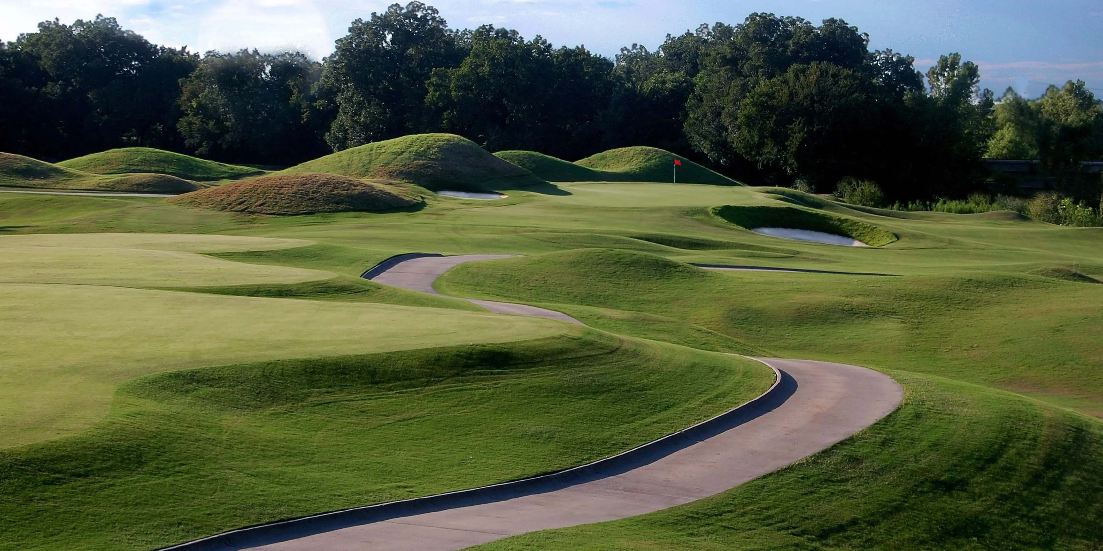 Landscape putting greens and fairway photo of the Split Rail Golf Club golf course