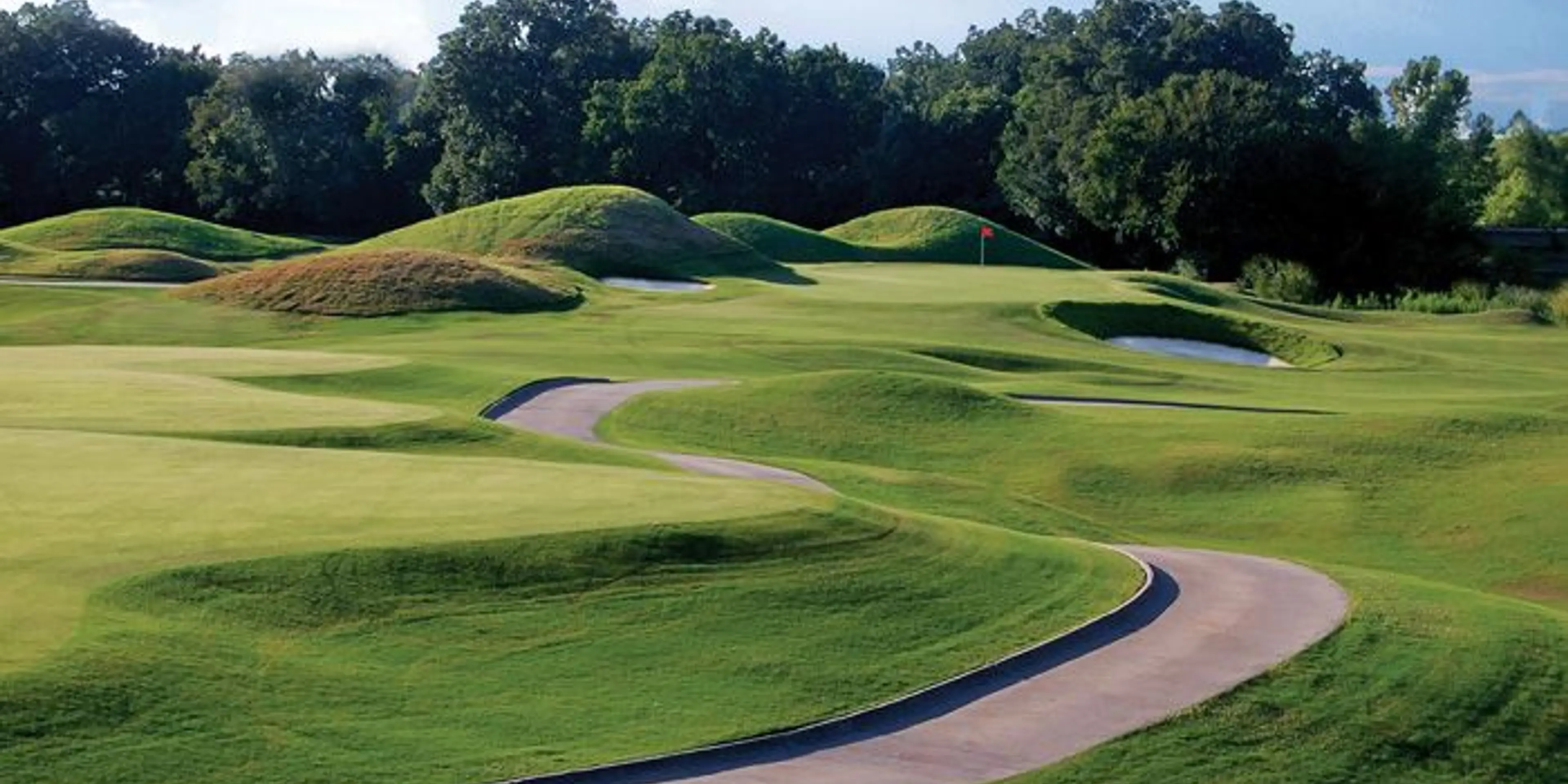 Landscape putting greens and fairway photo of the Split Rail Golf Club golf course