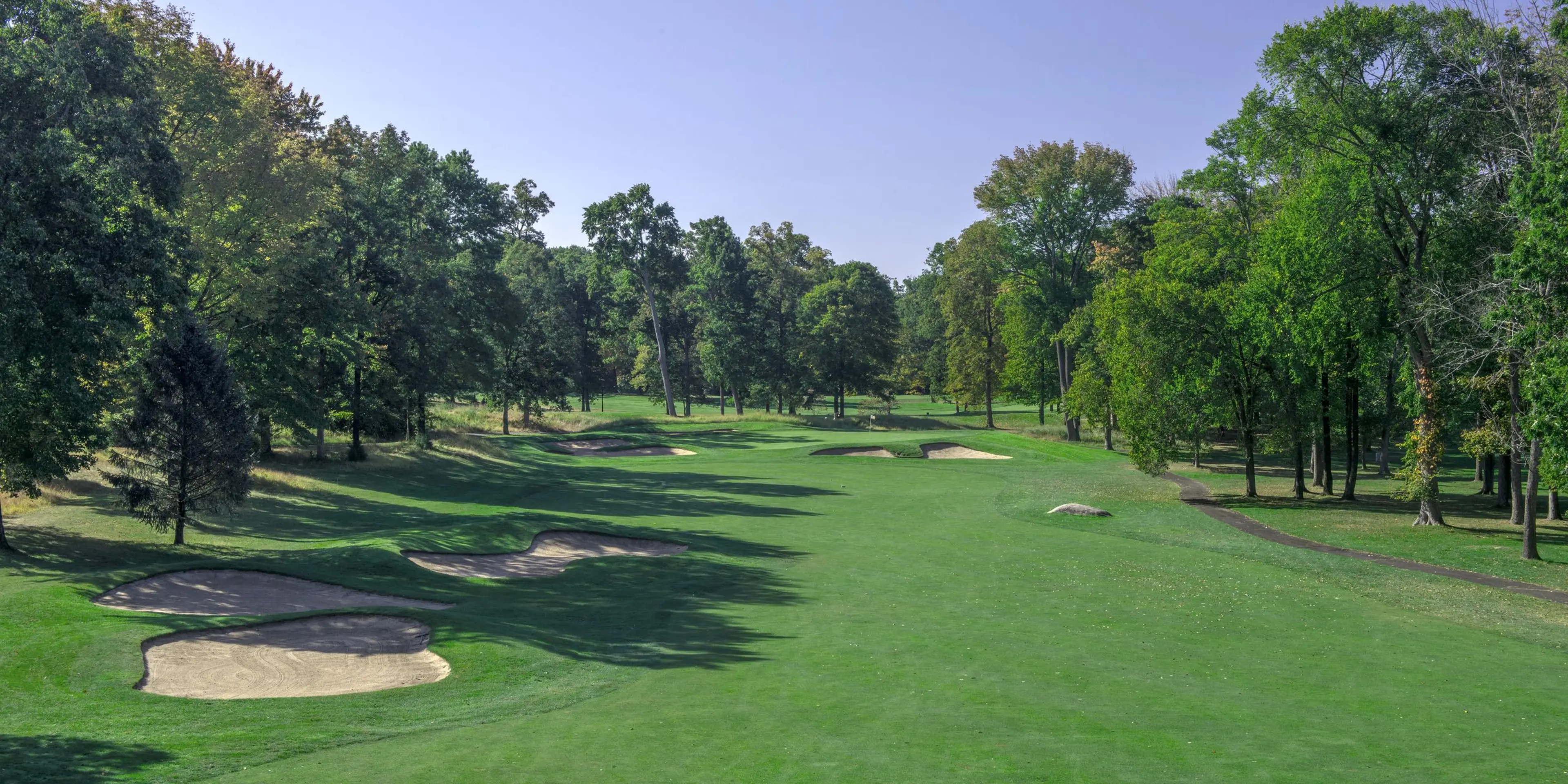 Landscape putting greens and fairway photo of the Spook Rock Golf Course golf course