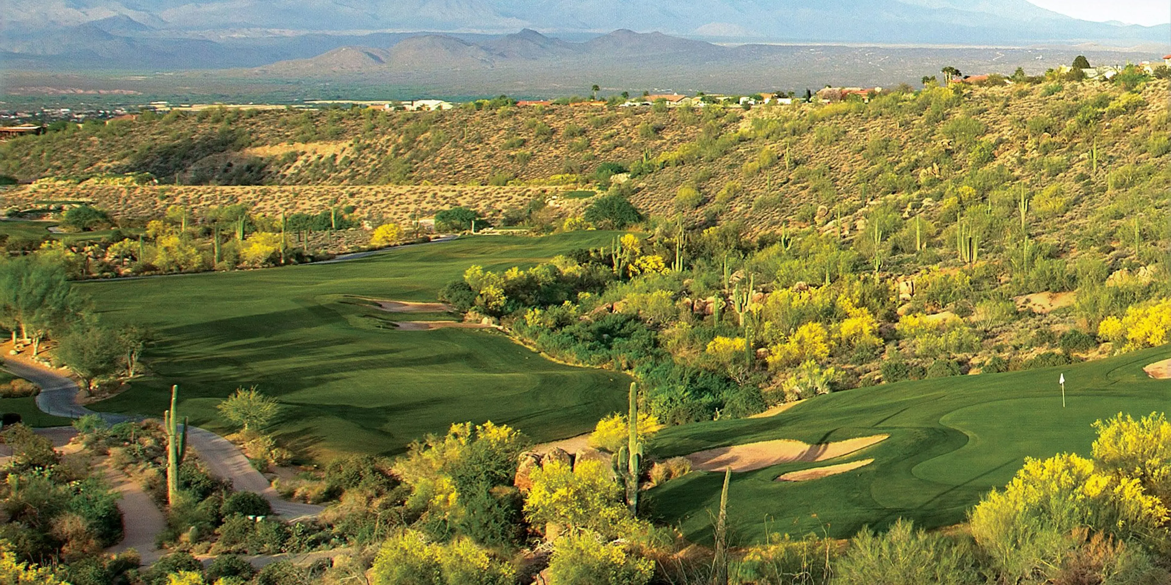 Landscape putting greens and fairway photo of the SunRidge Canyon Golf Club golf course