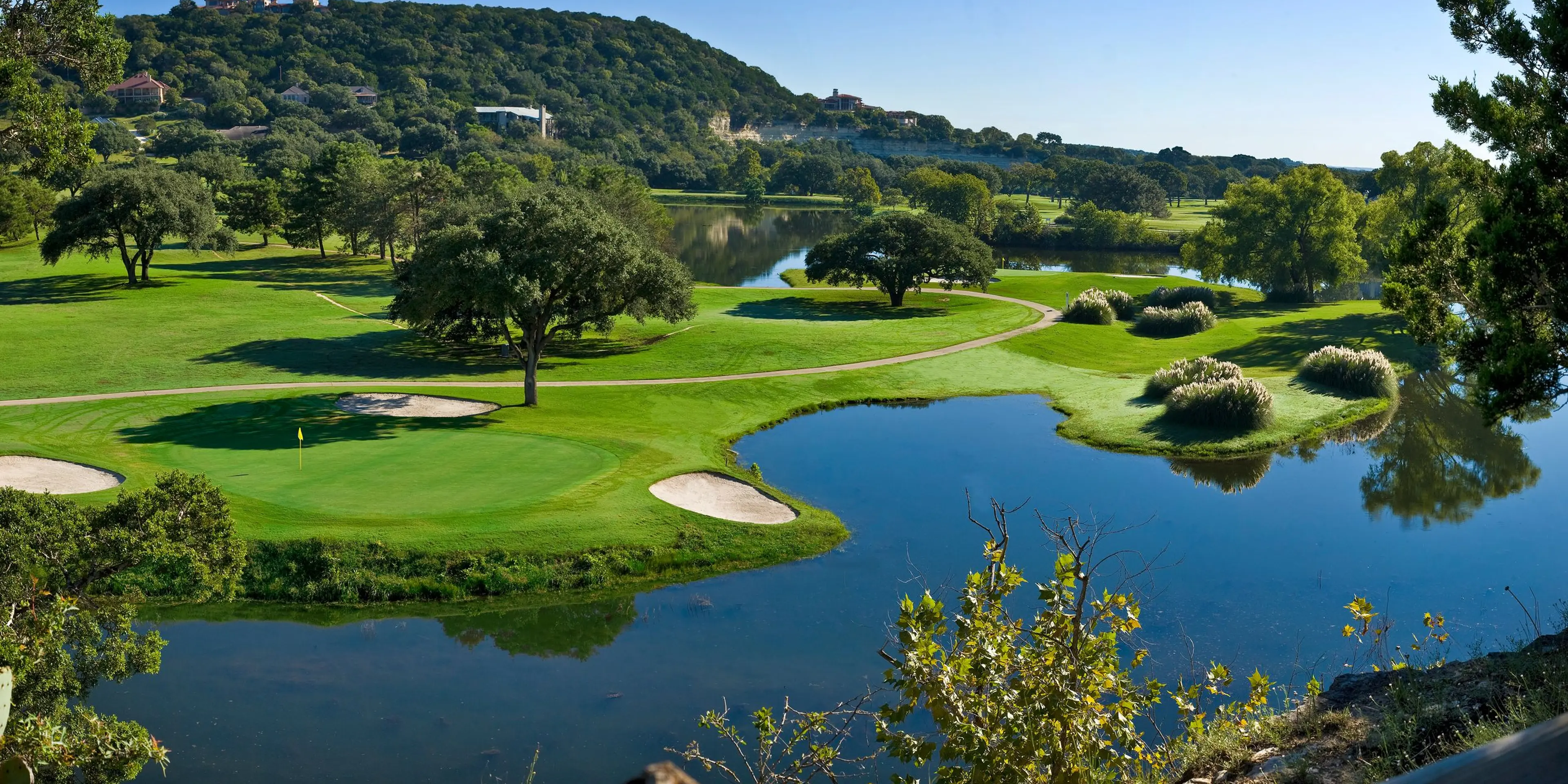 Landscape putting greens and fairway photo of the Tapatio Springs Hill Country Resort golf course