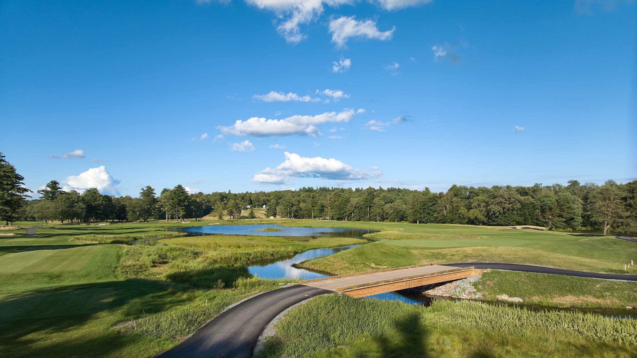Landscape putting greens and fairway photo of the The Monster Golf Club golf course