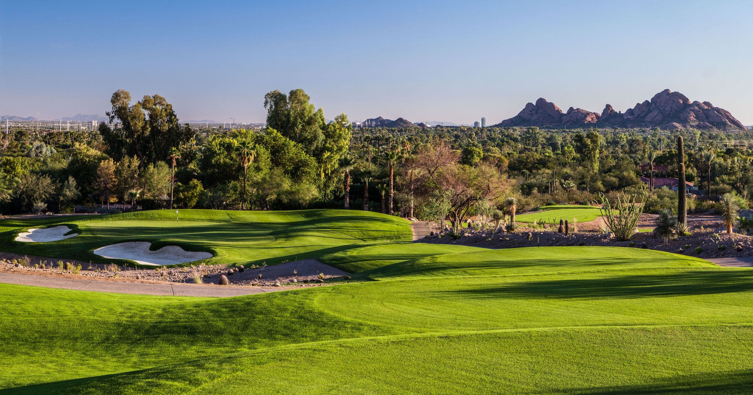 Landscape putting greens and fairway photo of the The Phoenician golf course