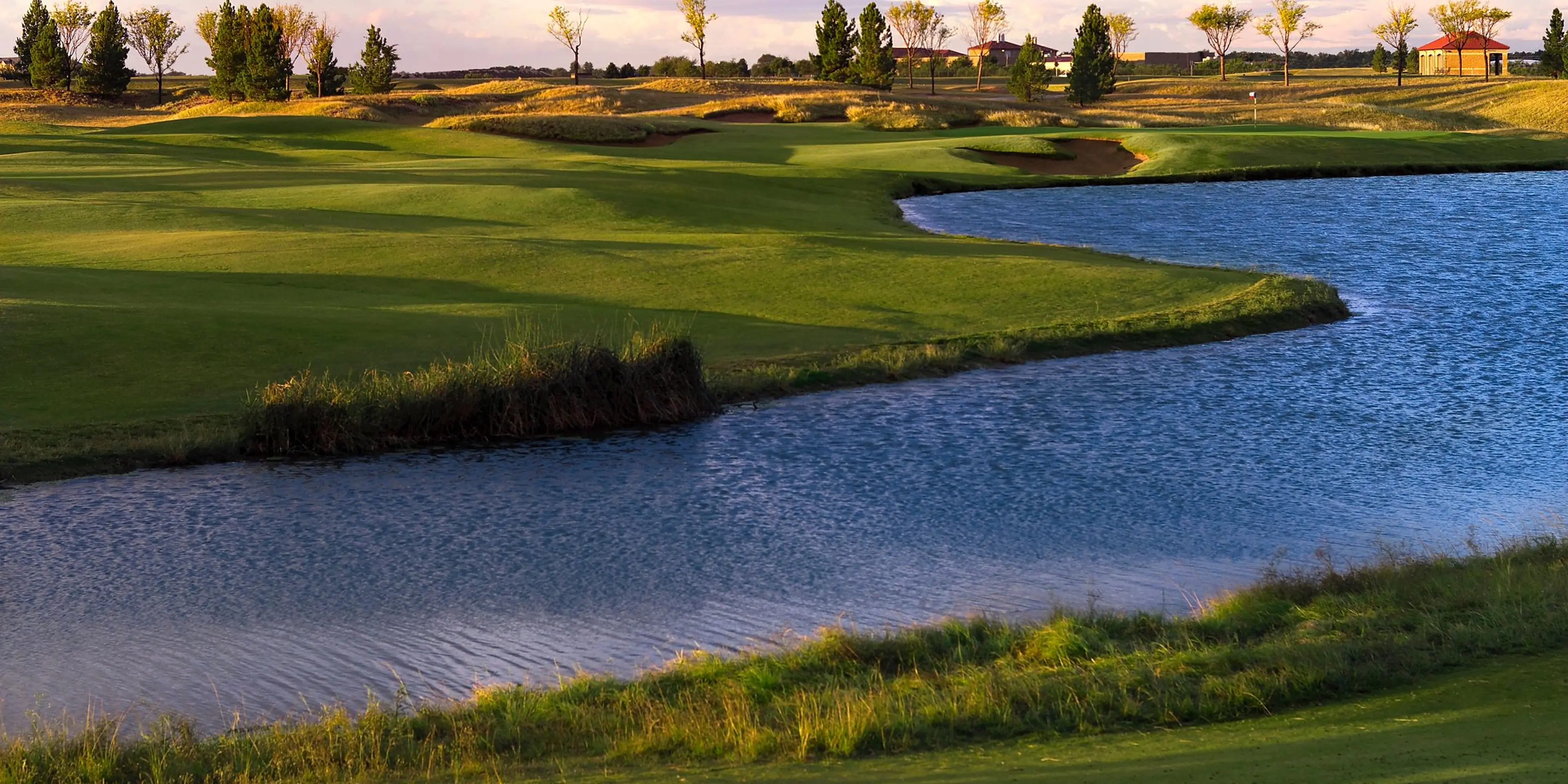 Landscape putting greens and fairway photo of the The Rawls Course at Texas Tech golf course