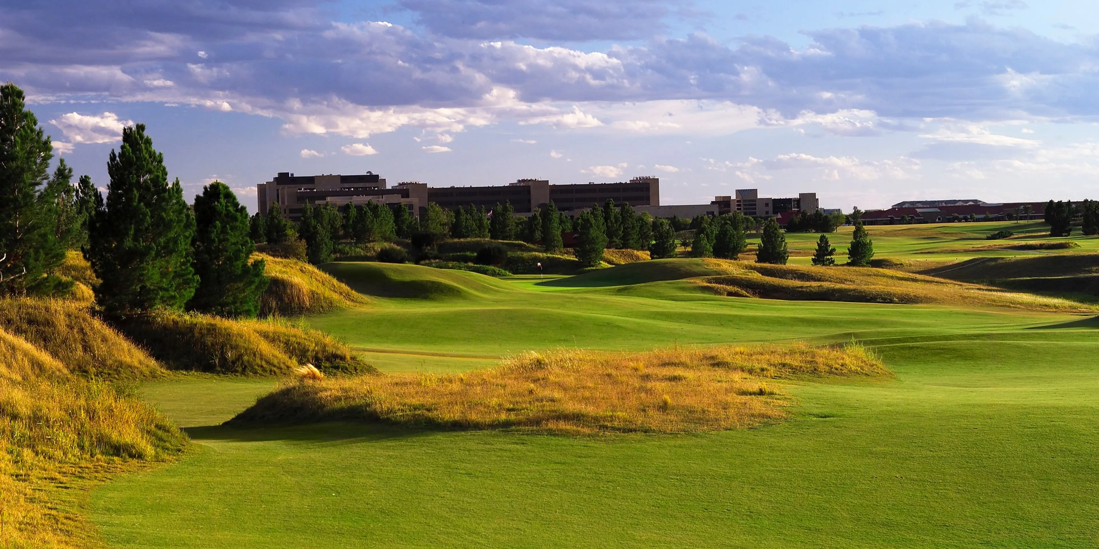 Landscape putting greens and fairway photo of the The Rawls Course at Texas Tech golf course