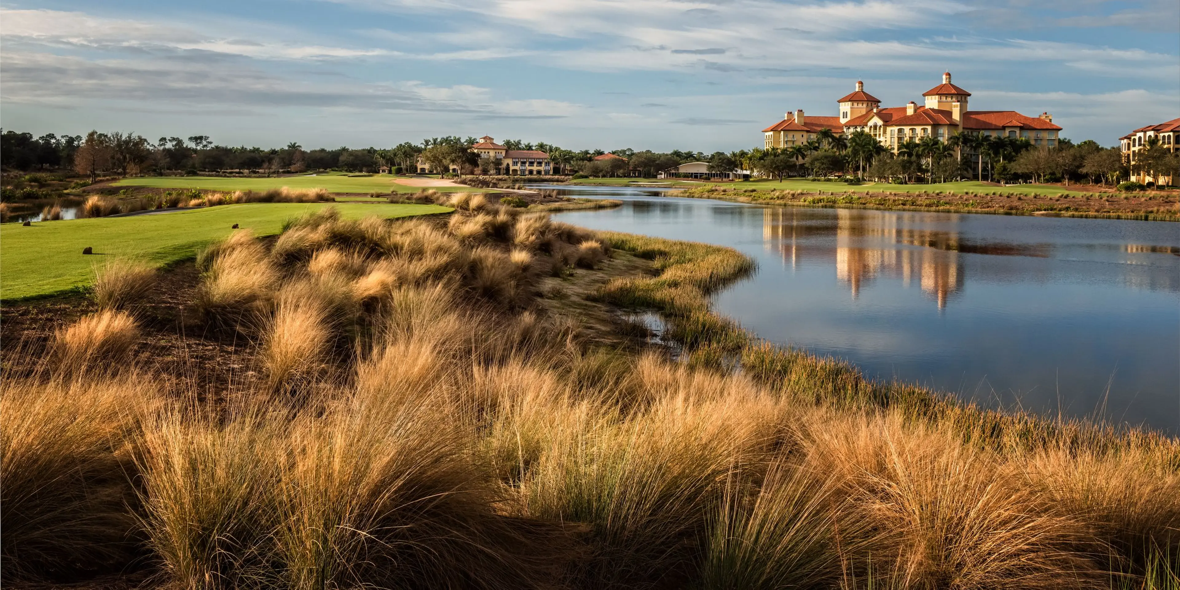 Landscape putting greens and fairway photo of the Tiburón Golf Club golf course