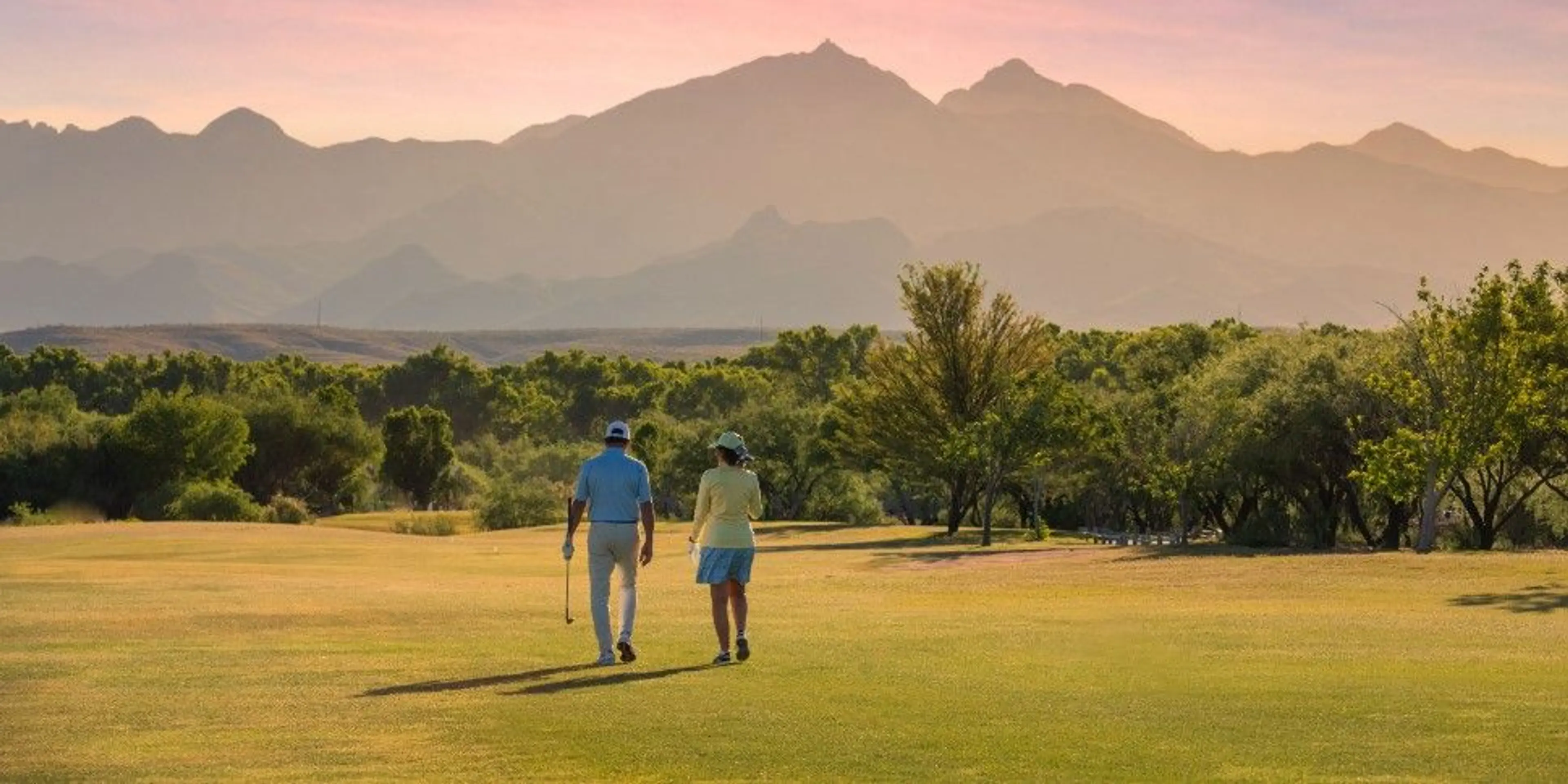 Landscape putting greens and fairway photo of the Tubac Golf Resort & Spa golf course