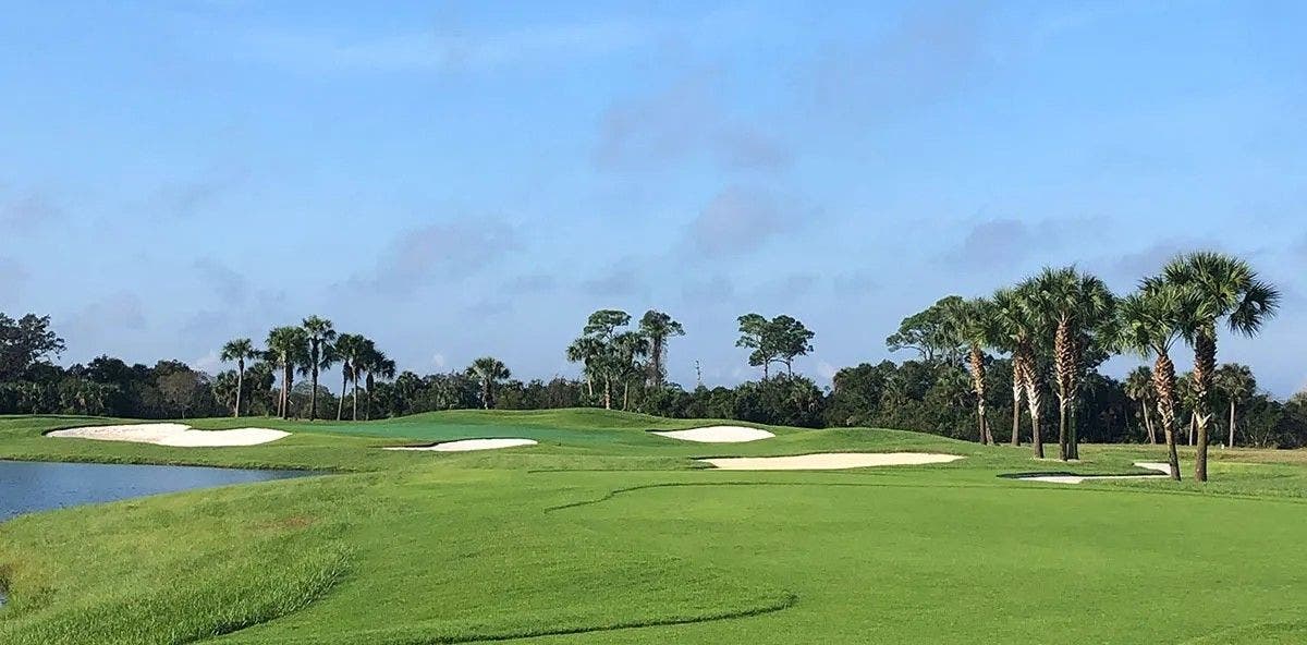 Landscape putting greens and fairway photo of the Wellen Park Golf & Country Club golf course