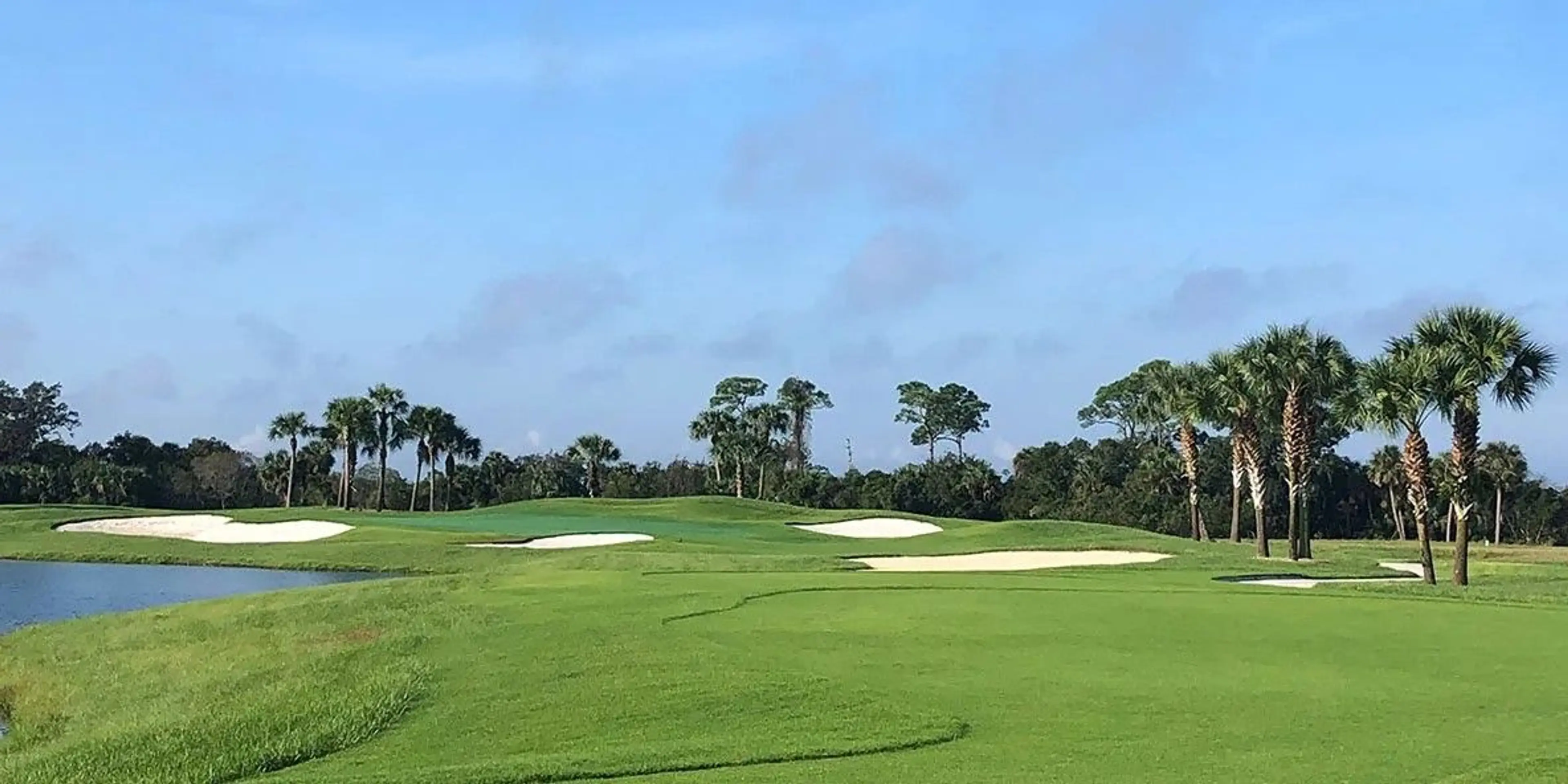 Landscape putting greens and fairway photo of the Wellen Park Golf & Country Club golf course
