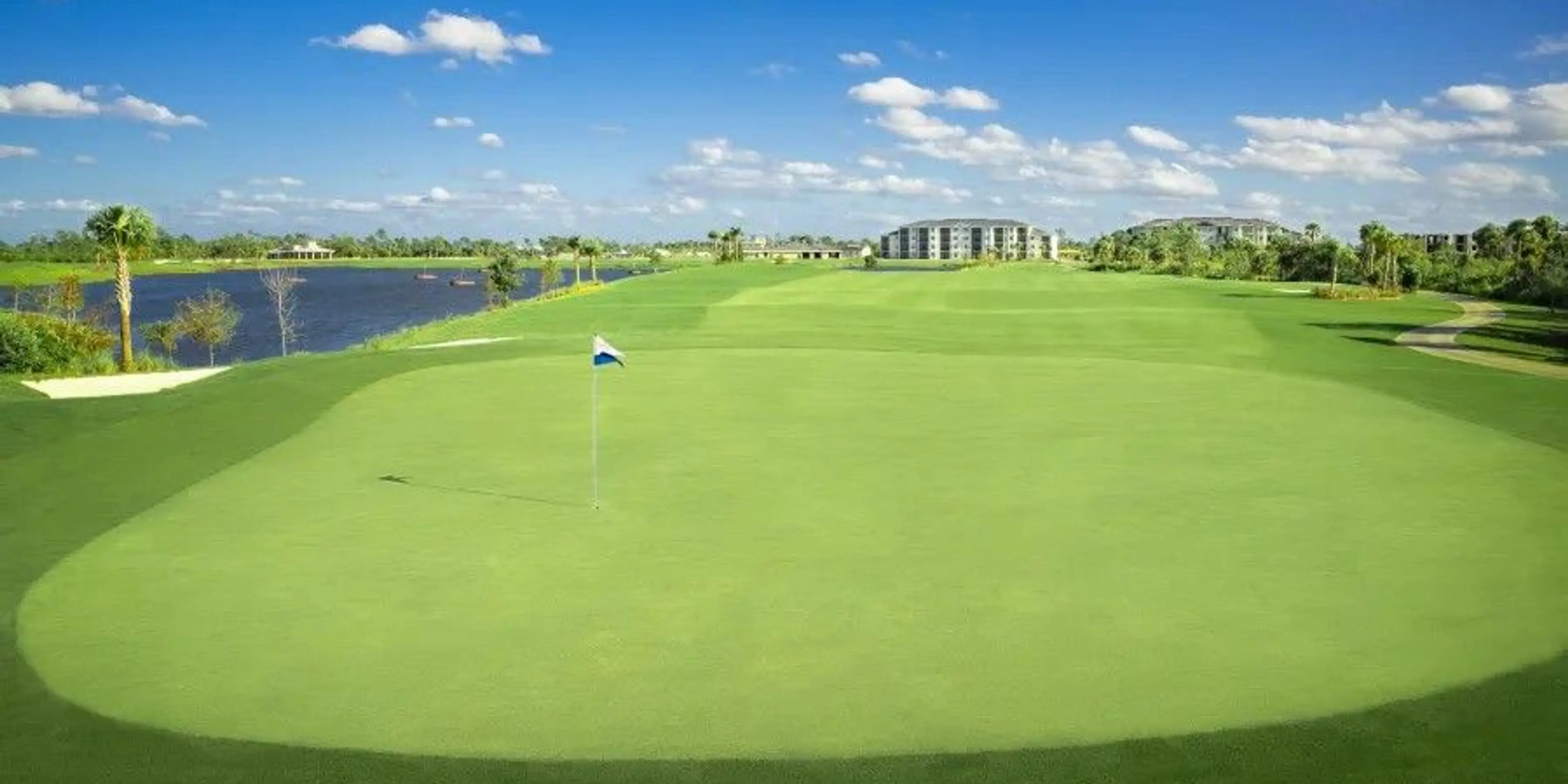 Landscape putting greens and fairway photo of the Wellen Park Golf & Country Club golf course