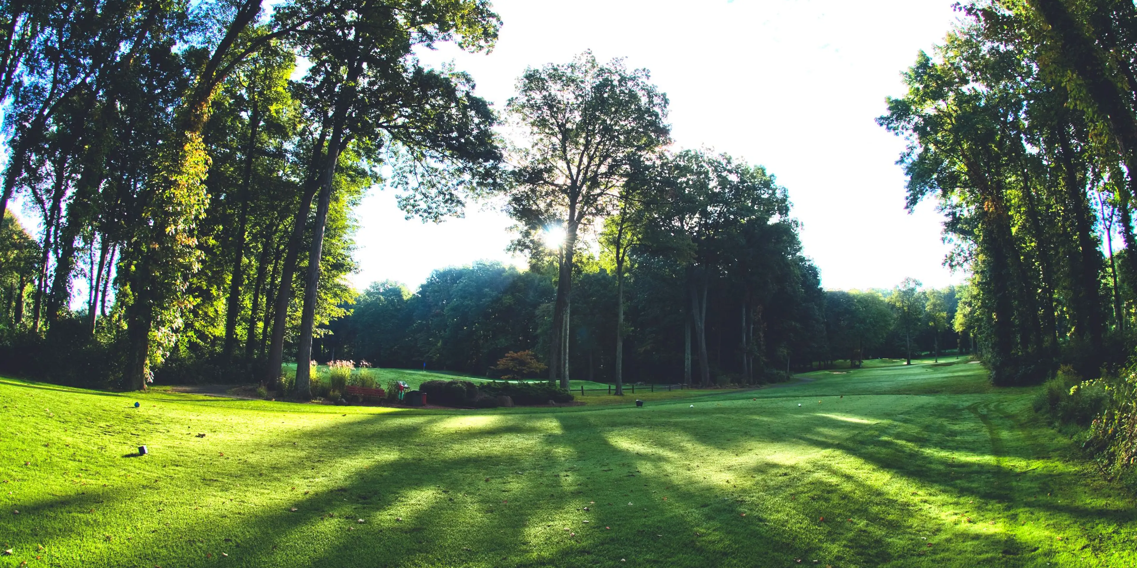 Landscape putting greens and fairway photo of the White Deer Golf Course golf course